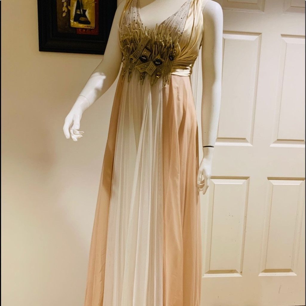 Other 💲💲SALE 💲💲Designer dress in beige size 40 Size S / US 4 / IT 40 - 2 Thumbnail