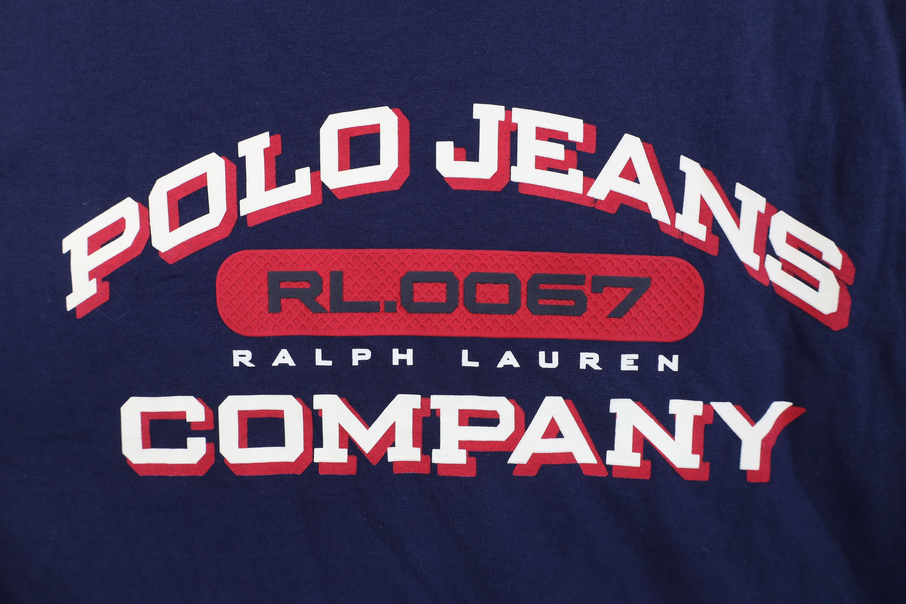 Polo Ralph Lauren Deadstock Vintage 90s Ralph Lauren Block Letter T-Shirt Size US L / EU 52-54 / 3 - 7 Thumbnail