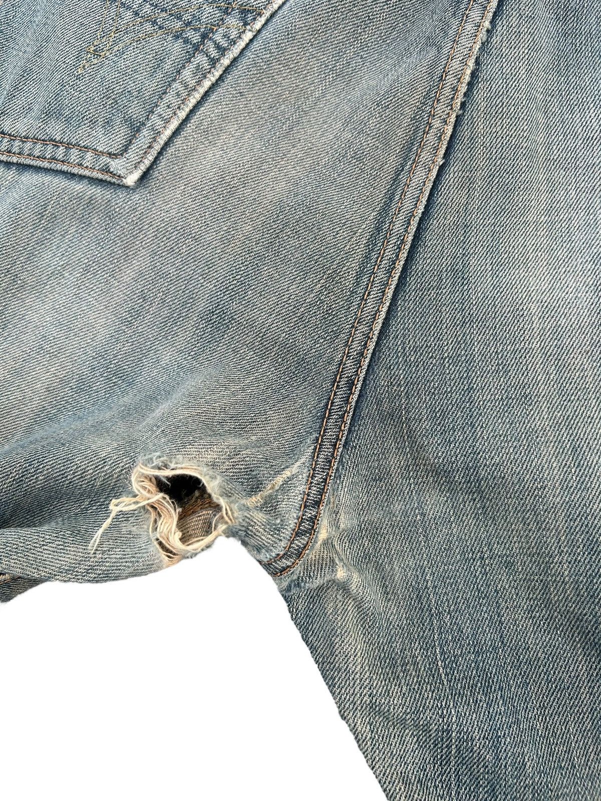 Kapital Vintage Edwin 505x Selvedge Distressed Denim Jeans Size US 34 / EU 50 - 15 Thumbnail
