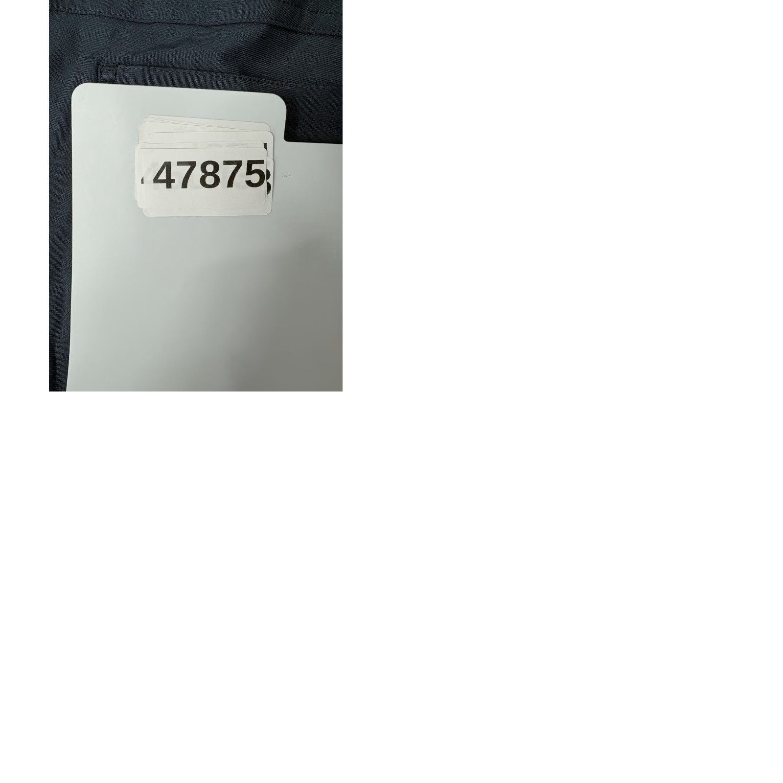Vintage AHA Selected Kinetic All Day 6 Pocket Pant Mens M Iron Blue Khakis 100% Polyester Stretch Pockets Casual Activewear Size US 31 - 9 Thumbnail