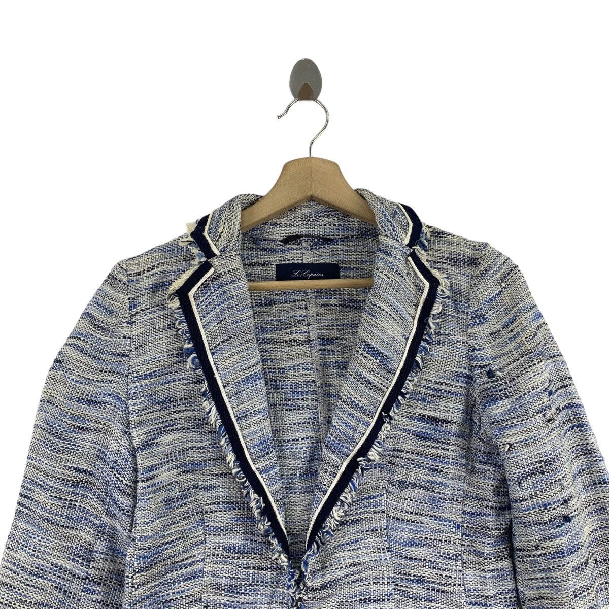 Les Copains LES COPAINS Blue Italian Brand Wool Blue Coat Size S / US 4 / IT 40 - 2 Thumbnail