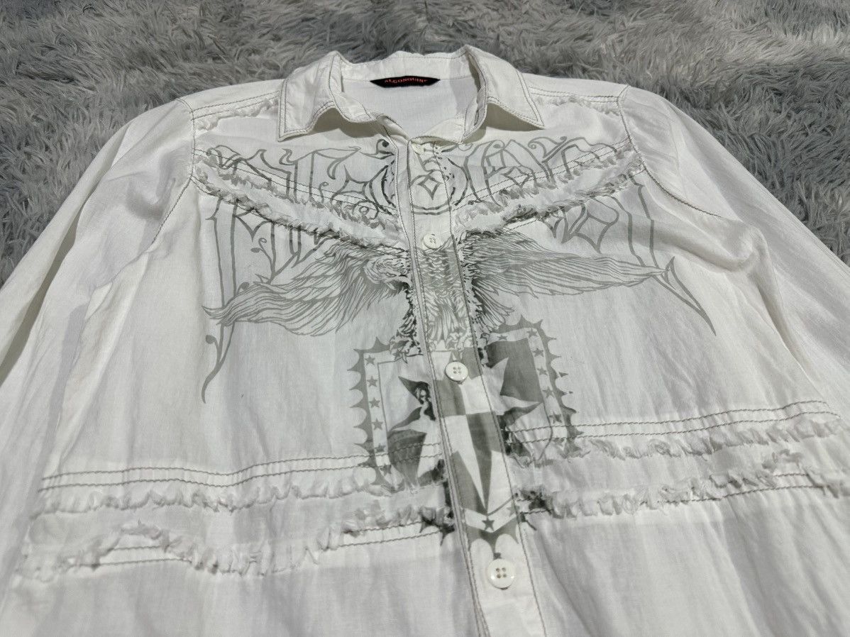Seditionaries 🔥Sick Y2K Algonquins Frayed Poem Shirt Goth Punk Size US M / EU 48-50 / 2 - 1 Thumbnail