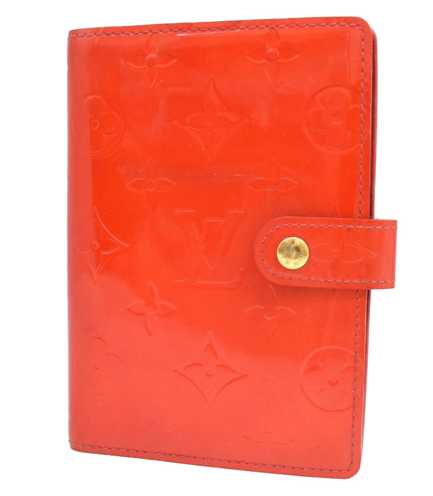 Louis Vuitton LV Agenda PM Day Planner Vernis Leather Red R21016 Size ONE SIZE - 1 Thumbnail