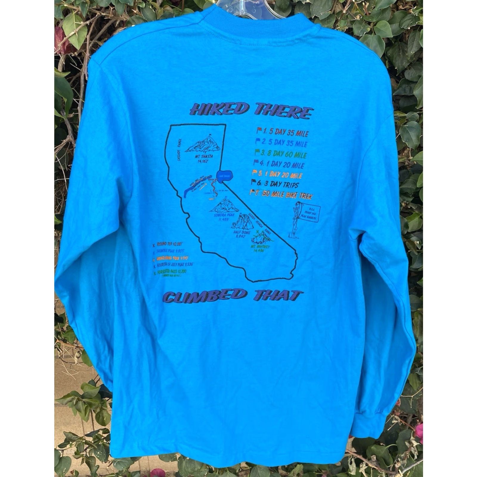 Hanes VINTAGE Westpoint Troop 348 Hiked There Climbed That Long Sleeve T-Shirt Size US M / EU 48-50 / 2 - 4 Thumbnail