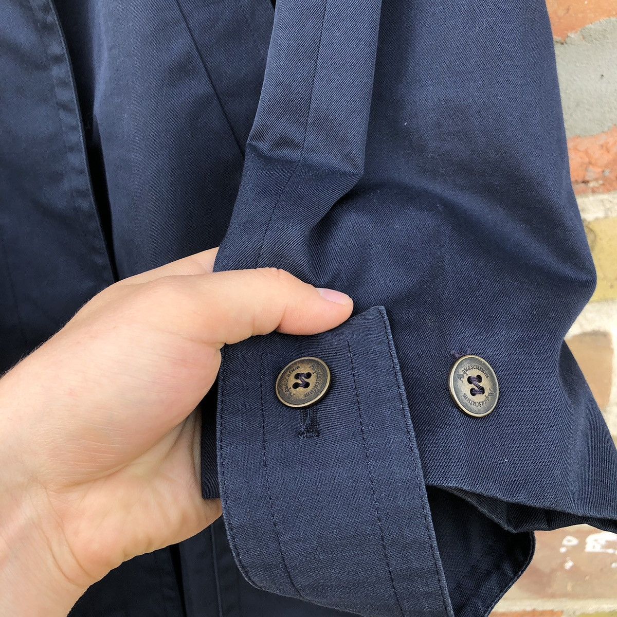 Aquascutum Vintage Aquascutum Coat Jacket Trench Checkered Size L / US 10 / IT 46 - 4 Thumbnail