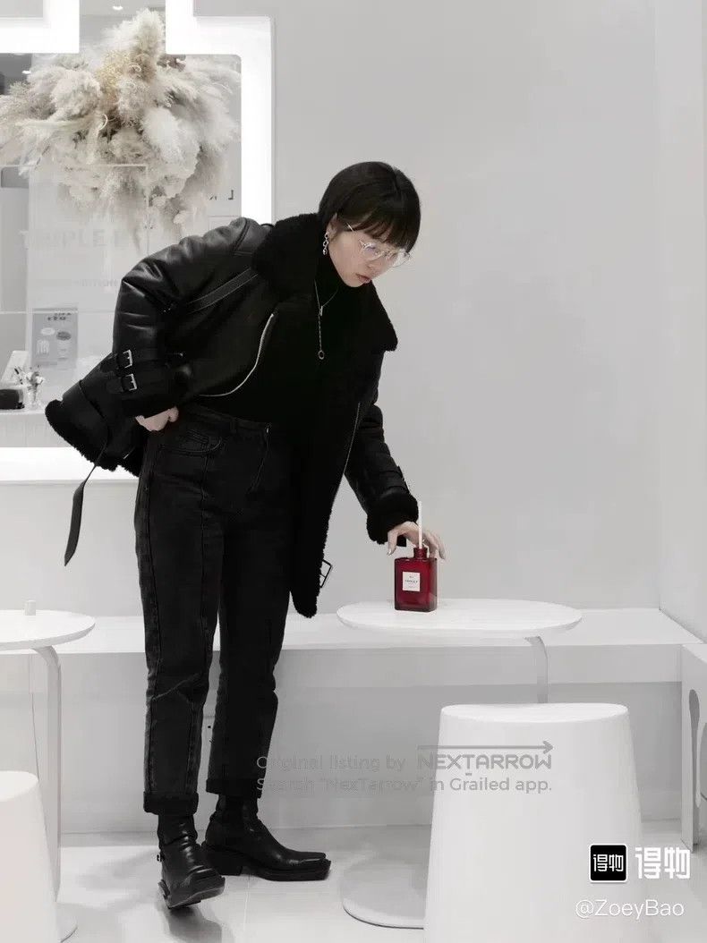 Acne Studios Acne Studios Leather and Fur Pure Black Jacket Size XS / US 0-2 / IT 36-38 - 5 Thumbnail