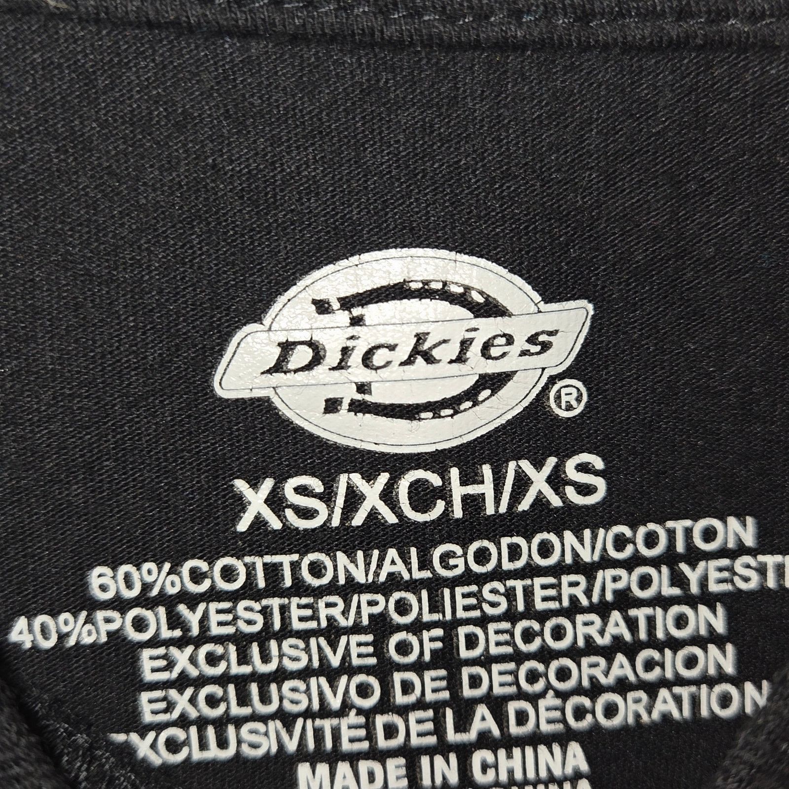 Dickies Dickies Black T-Shirt with Camo Logo - Size XS Size US XS / EU 42 / 0 - 6 Thumbnail
