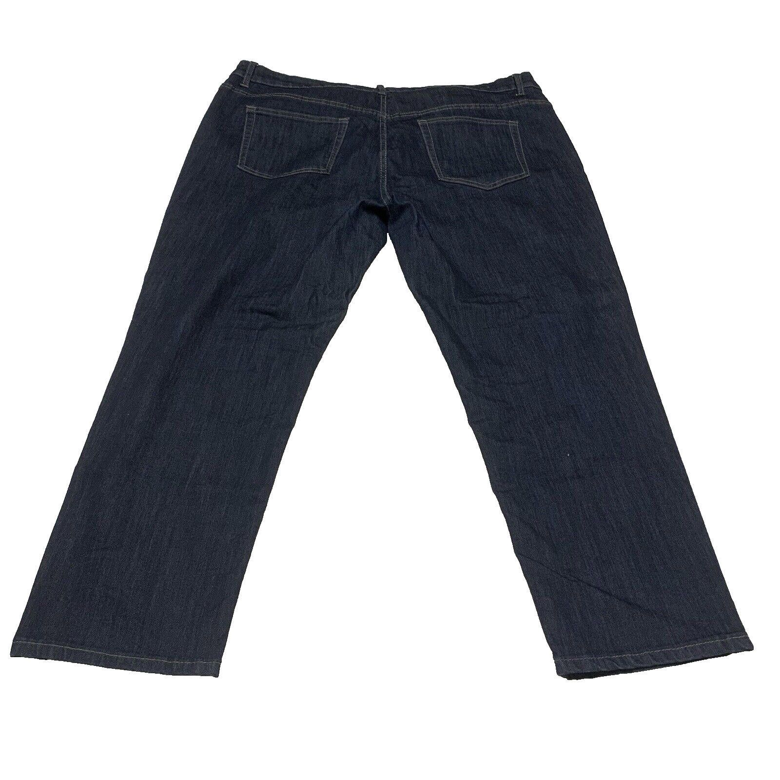 Other Avenue Denim Jeans Women's 22P Plus Dark Blue Stretch Size 42" / US 20 - 2 Thumbnail
