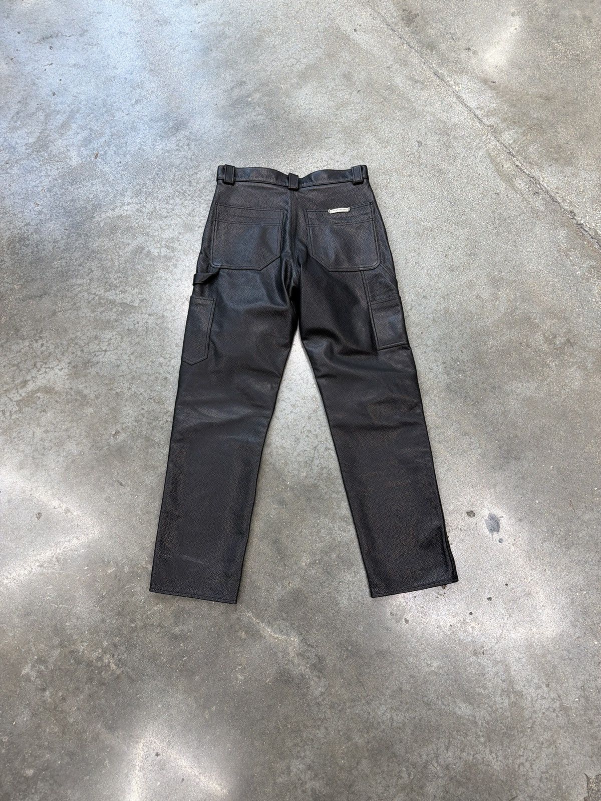 Chrome Hearts Chrome Hearts St Barth Exclusive Fleur Knee Leather Pants Size US 30 / EU 46 - 2 Thumbnail
