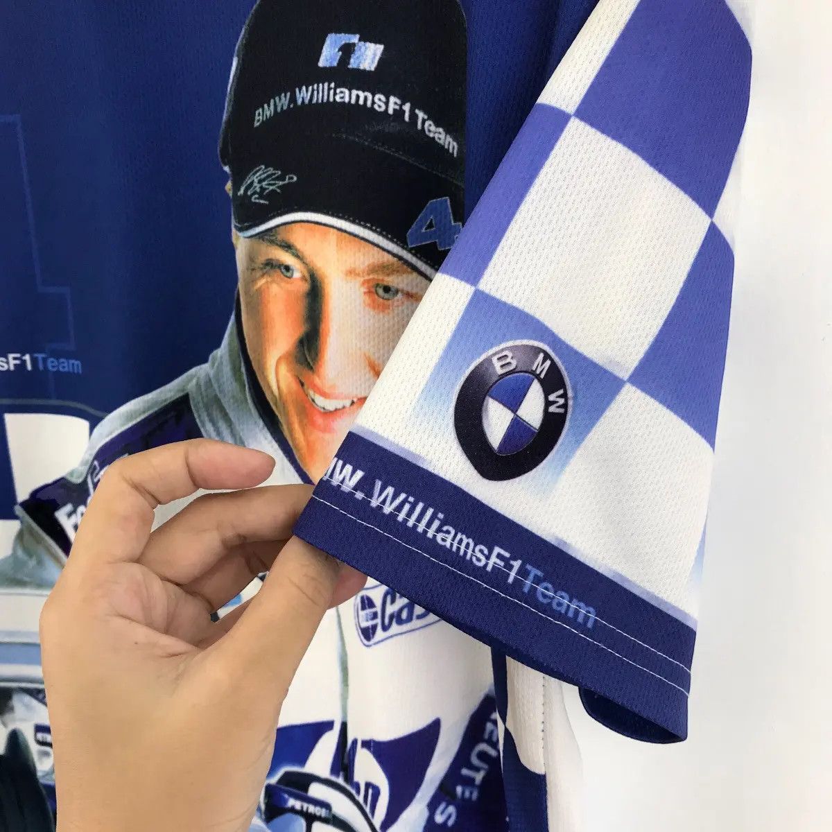 Vintage Vtg 99 RALF SCHUMACHER WILLIAMS Formula 1 Jersey Tee Shirt Size US L / EU 52-54 / 3 - 8 Thumbnail