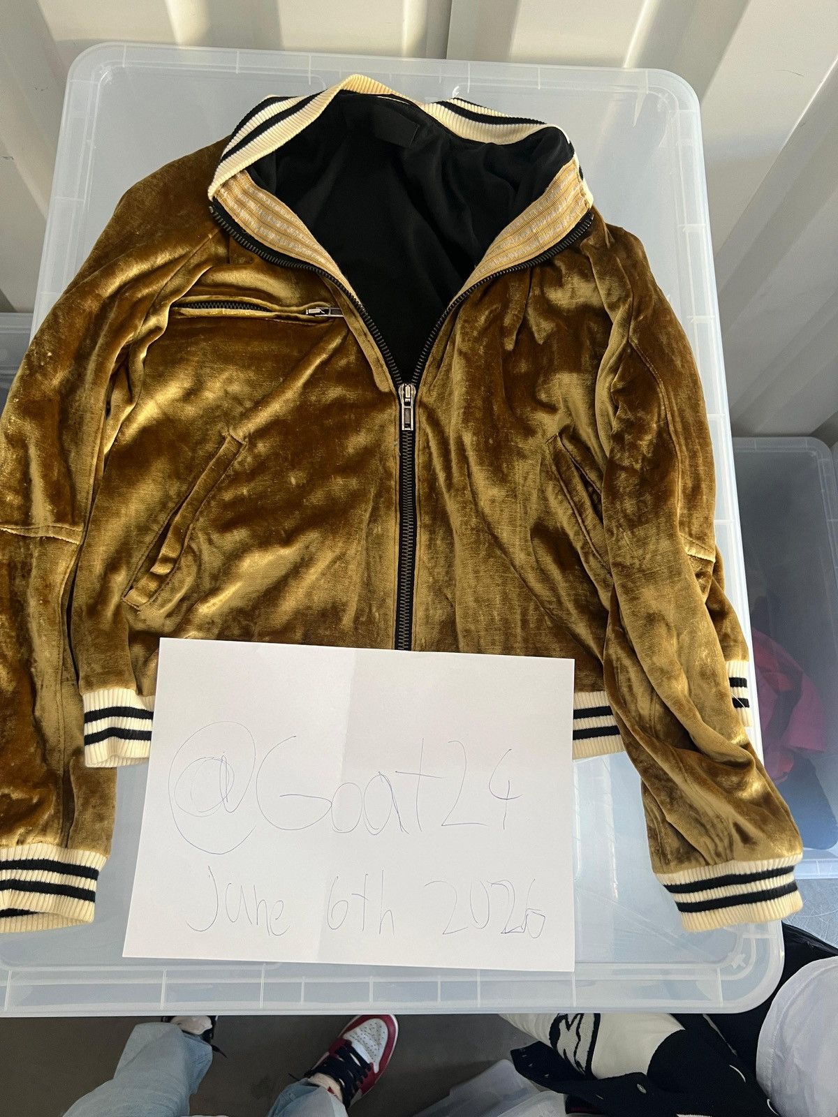 Haider Ackermann HAIDER ACKERMANN SS15 CHAMPAGNE GOLD VELVET BOMBER JACKET Size US M / EU 48-50 / 2 - 9 Thumbnail