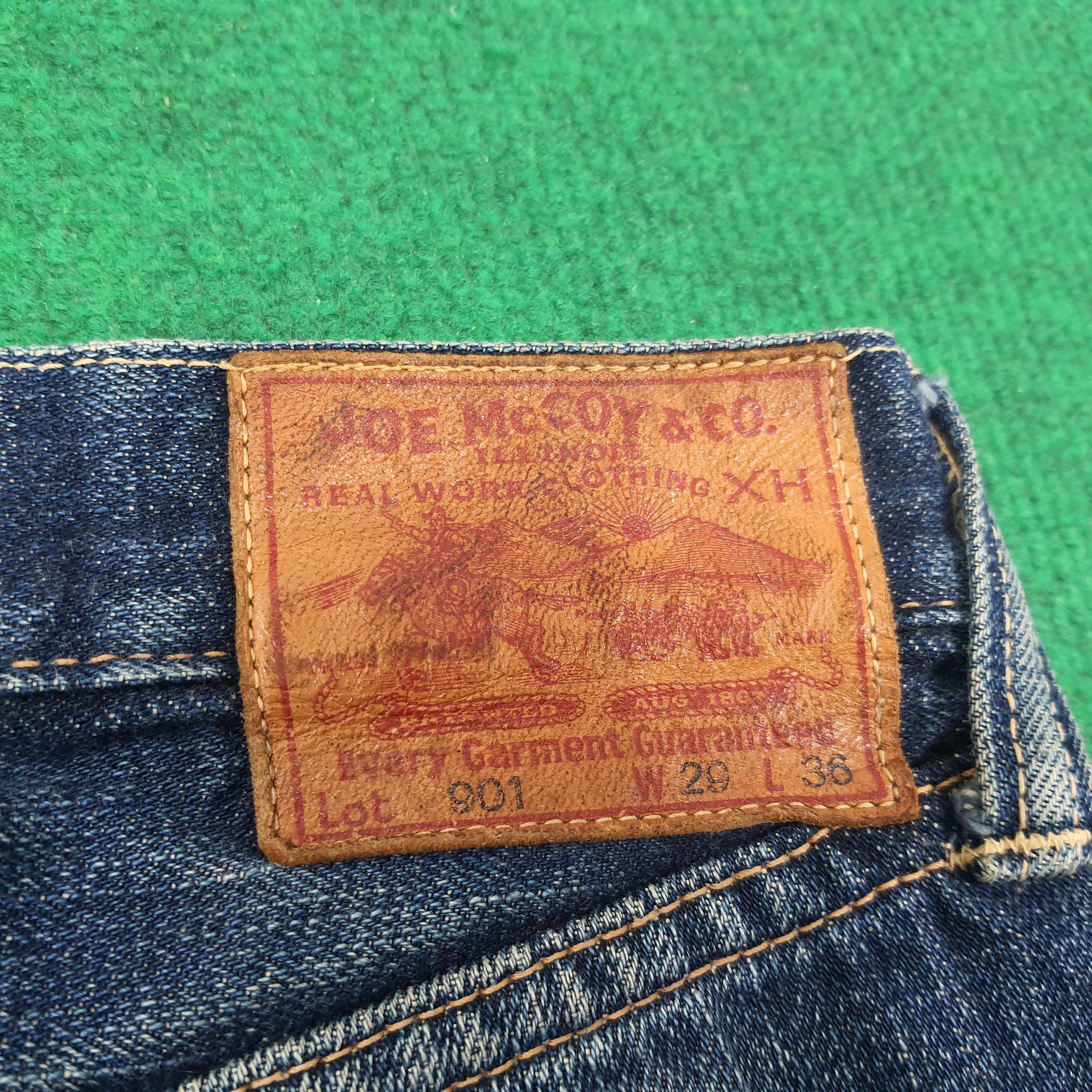 The Real McCoy's Vintage Joe McCoy 901 Selvedge Denim Repro Jeans E1N37 Size US 29 - 4 Thumbnail