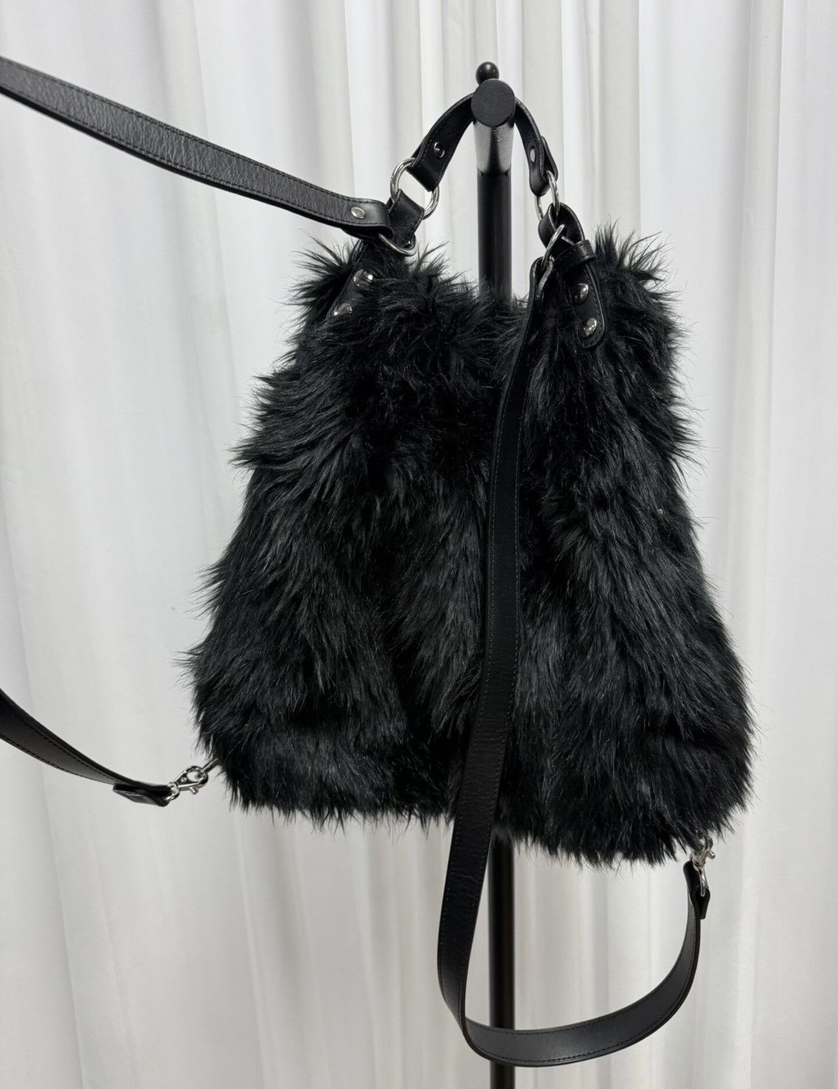Junya Watanabe Junya Watanabe Fall/Winter 2023 Faux-Fur & Stud Backpack Size ONE SIZE - 4 Thumbnail