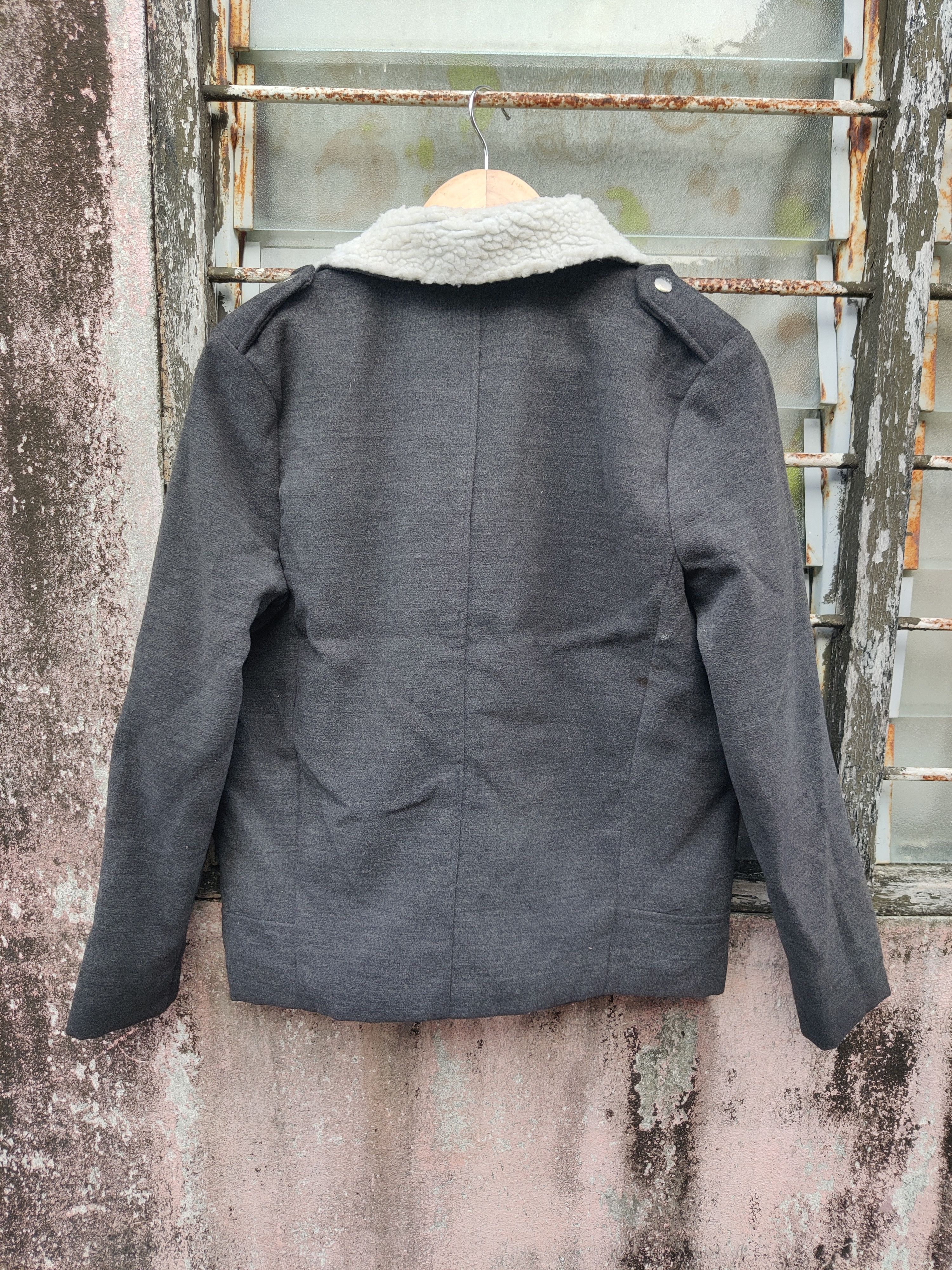 Japanese Brand Vintage Distressed Double Coller Punk Faux Fur Jacket Size US S / EU 44-46 / 1 - 6 Thumbnail