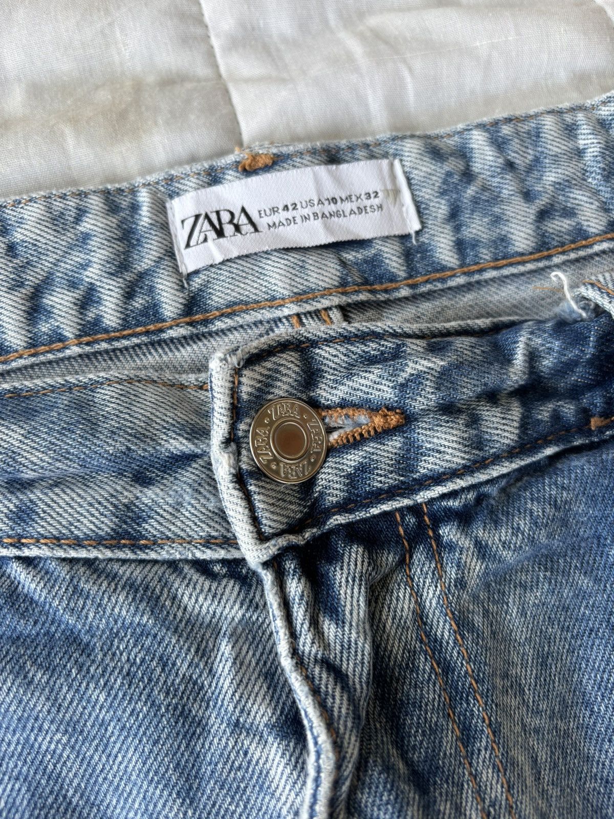 If Six Was Nine 💥SICK BAGGY FLARE MULTI POCKET CARGO JEANS ZARA BAGGY JEAN Size US 35 - 9 Thumbnail