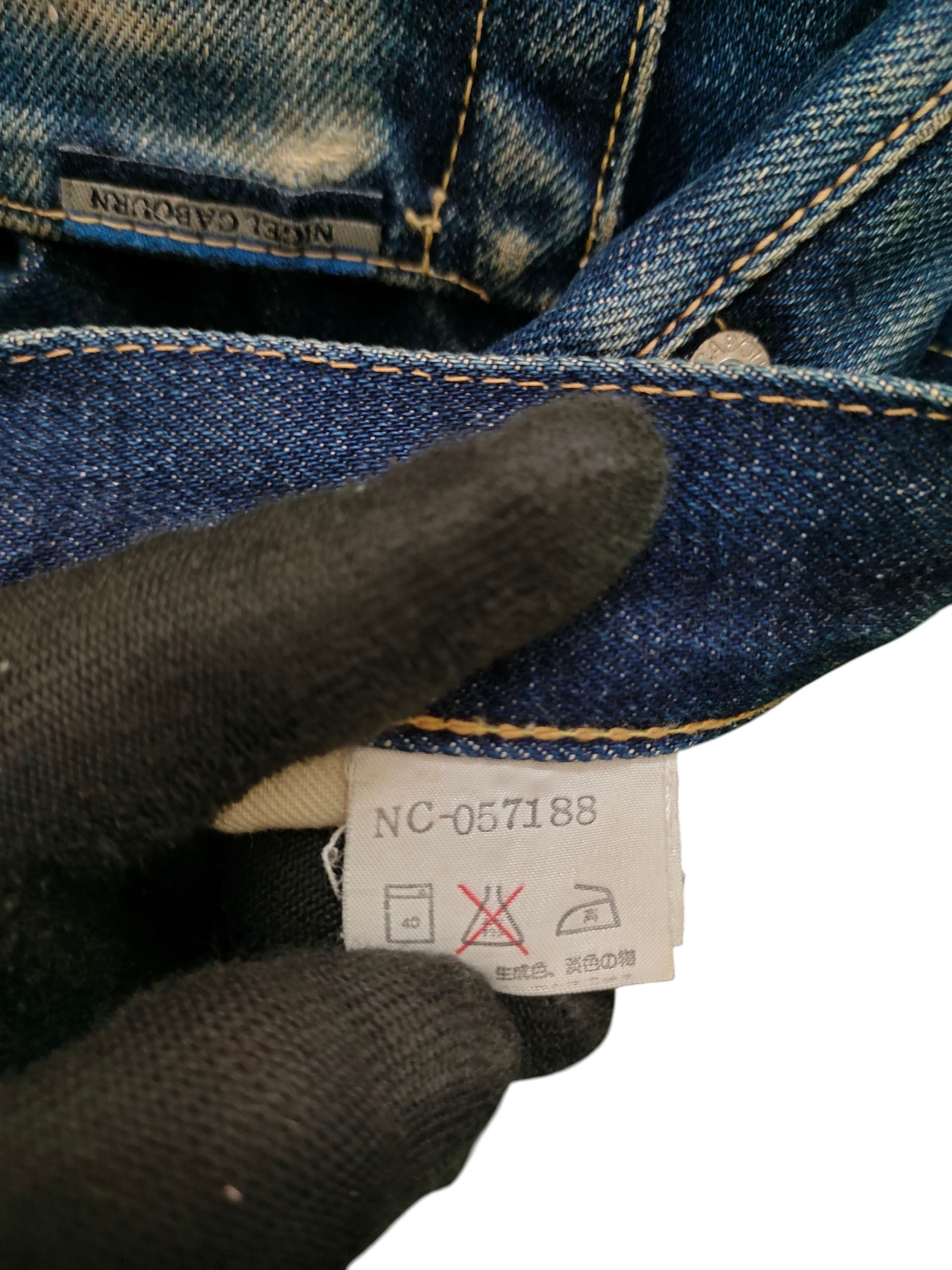 Nigel Cabourn Vintage 90s Nigel Cabourn Selvedge Clawmark Distress Jeans Size US 30 / EU 46 - 13 Thumbnail