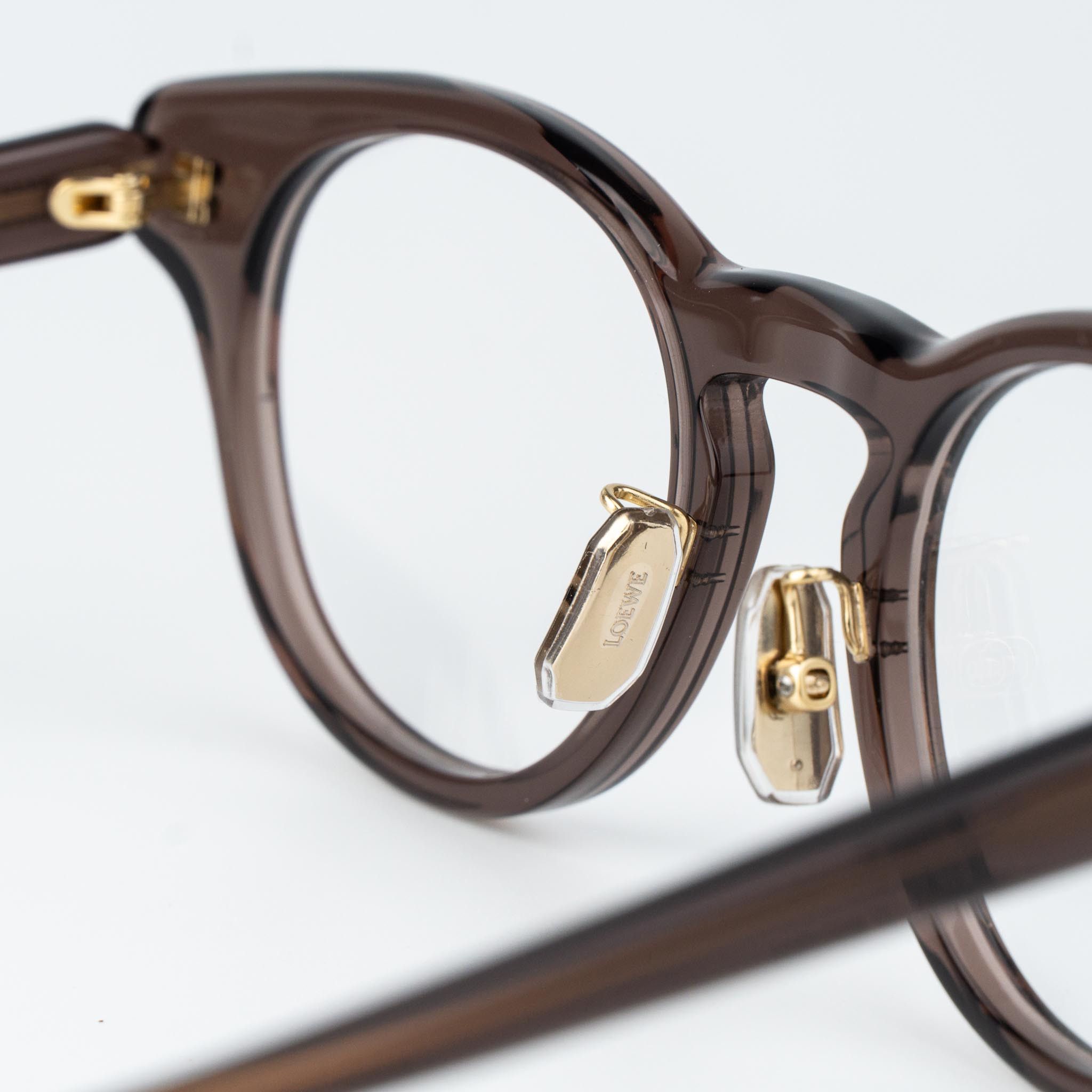 Loewe Loewe Men Eyeglasses Brown Round LW50085F 050 NEW AUTHENTIC Size ONE SIZE - 7 Thumbnail