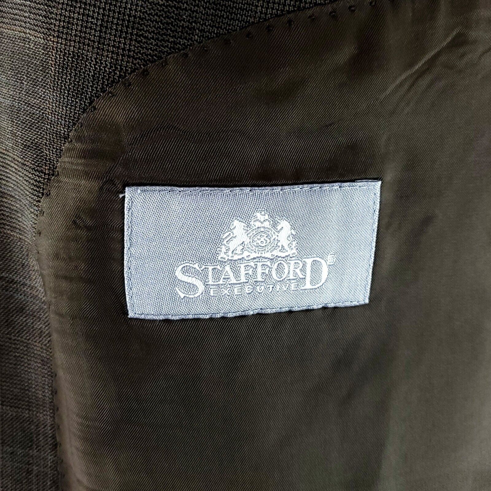 Stafford Stafford Executive Wool Cashmere 2 Button Blazer 42L Or Slim Size 42L - 7 Thumbnail
