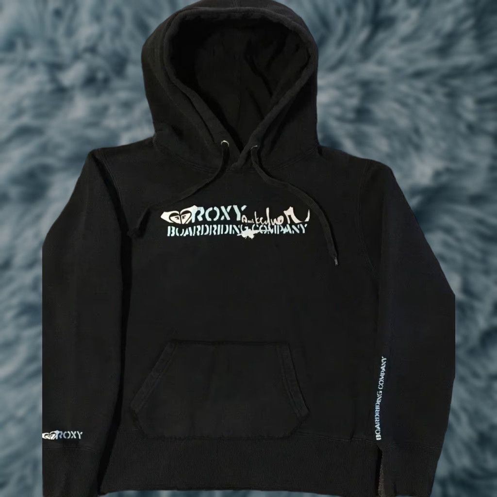 Quiksilver VINTAGE Roxy Faded Hoodie S Surf Skate Grunge Billabong OP Gotcha Rusty 90s Y2K TC Size S / US 4 / IT 40 - 1 Thumbnail
