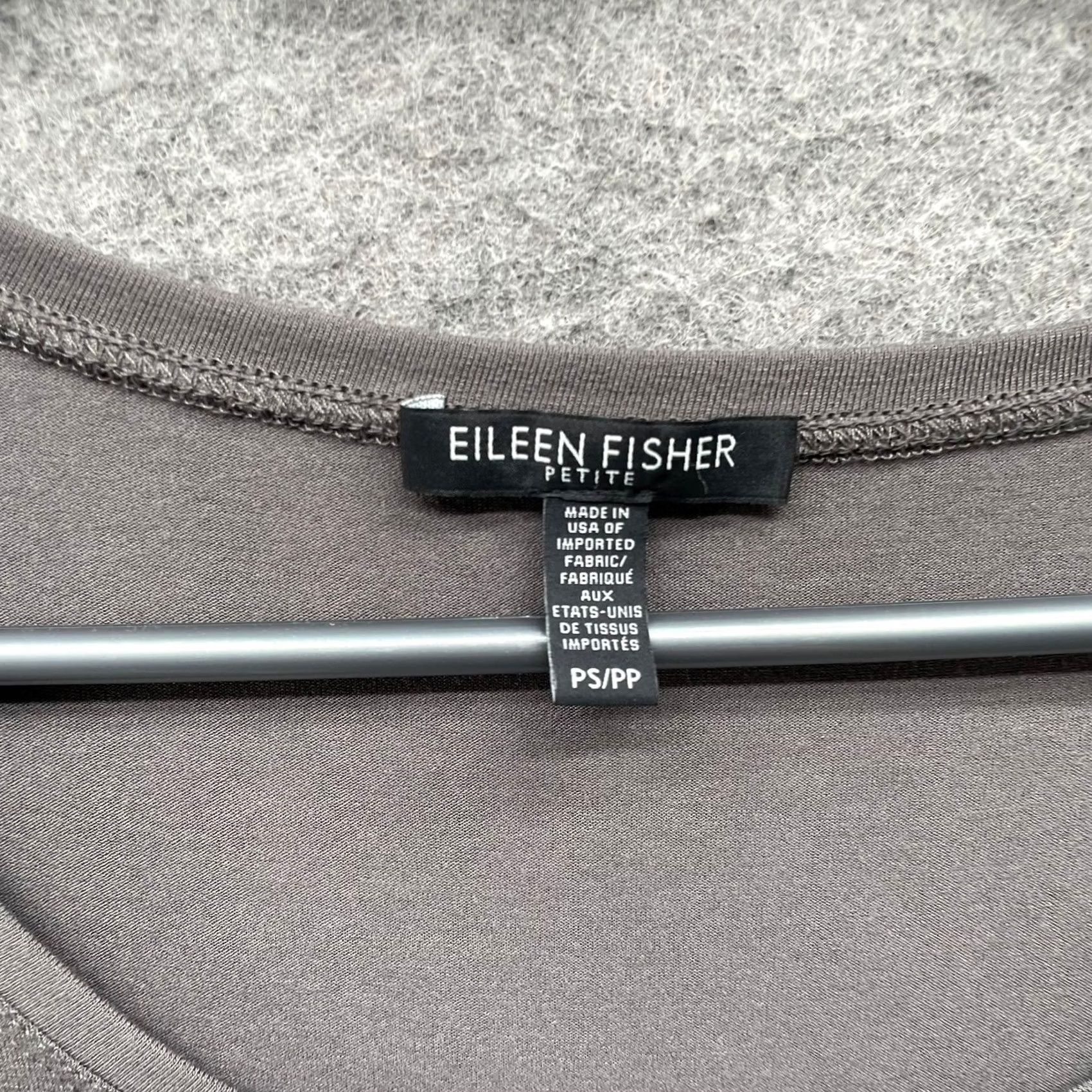 Eileen Fisher Eileen Fisher T-Shirt Dress Womens PS Gray Jersey Knit 3/4 Sleeve Scoop Neck A-Line Dress Size S / US 4 / IT 40 - 5 Thumbnail