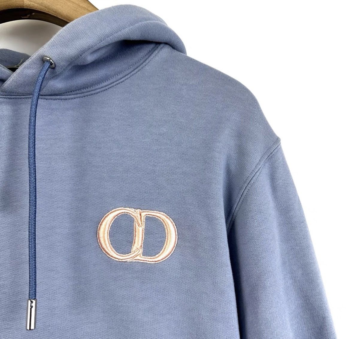 Dior Dior Blue Chest Embroidered CD Logo Hoodie K12 Size US M / EU 48-50 / 2 - 6 Thumbnail
