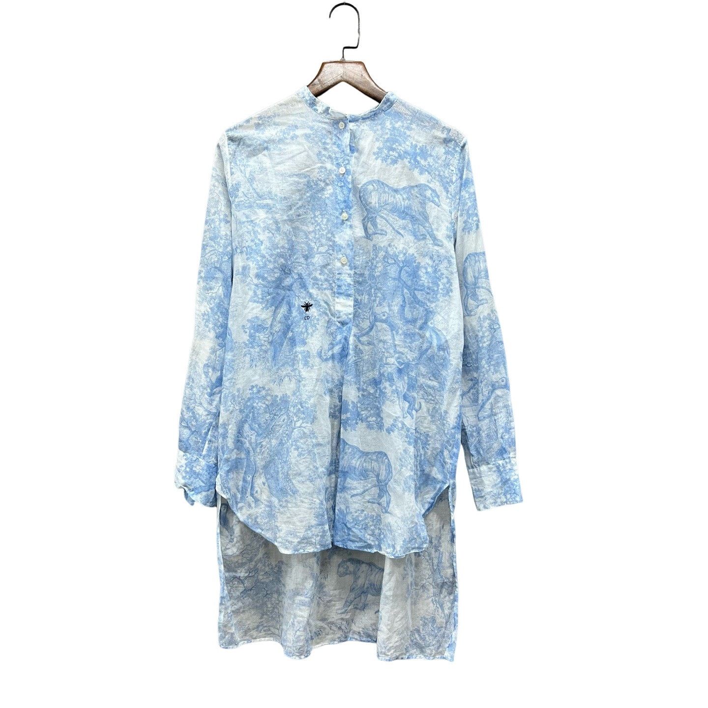 Dior Dior Toile de Jouy Bee Button Up Shirt Size 36 Size XS / US 0-2 / IT 36-38 - 1 Thumbnail