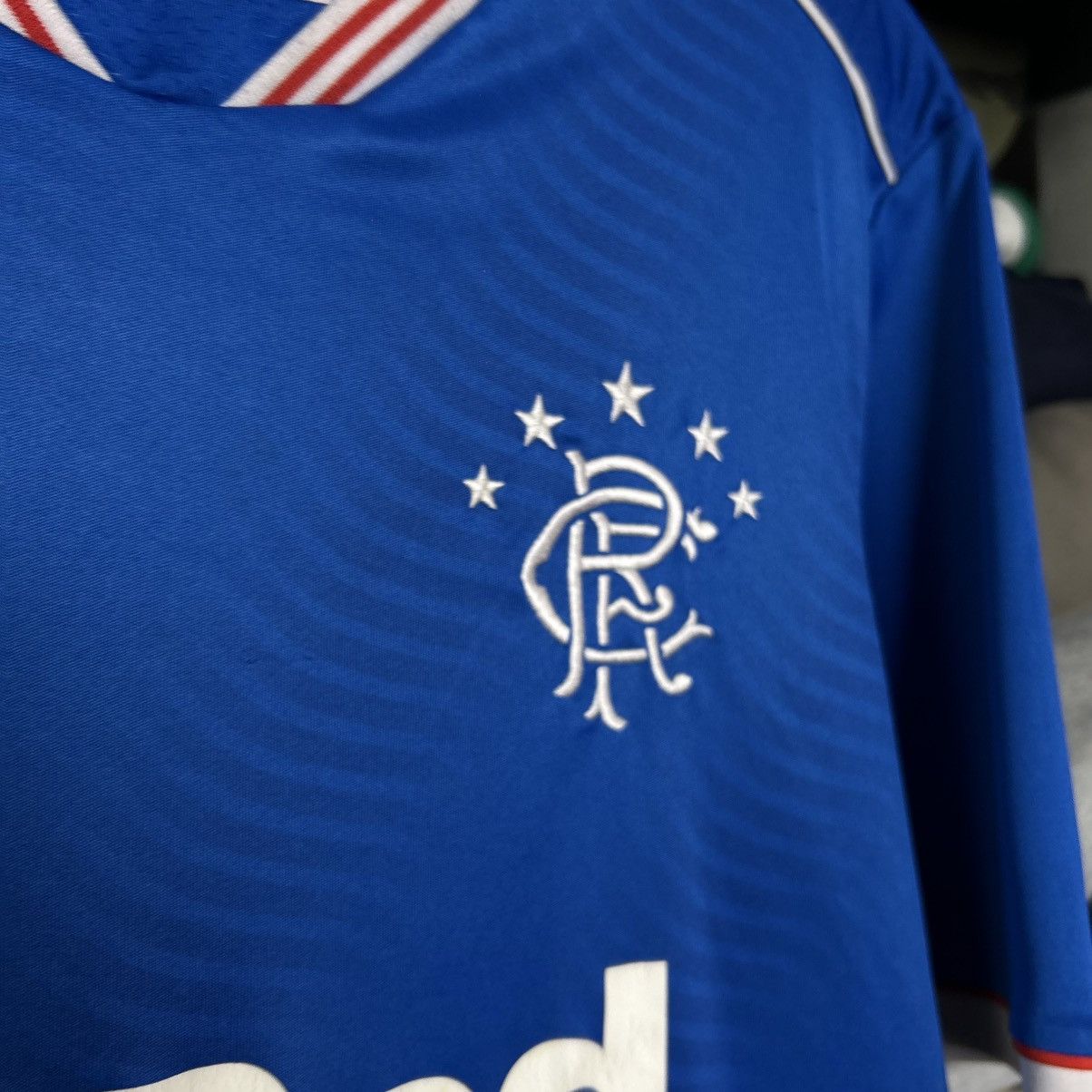 Castore Mens Castore FC Rangers Big logo soccer home jersey Size US L / EU 52-54 / 3 - 4 Thumbnail