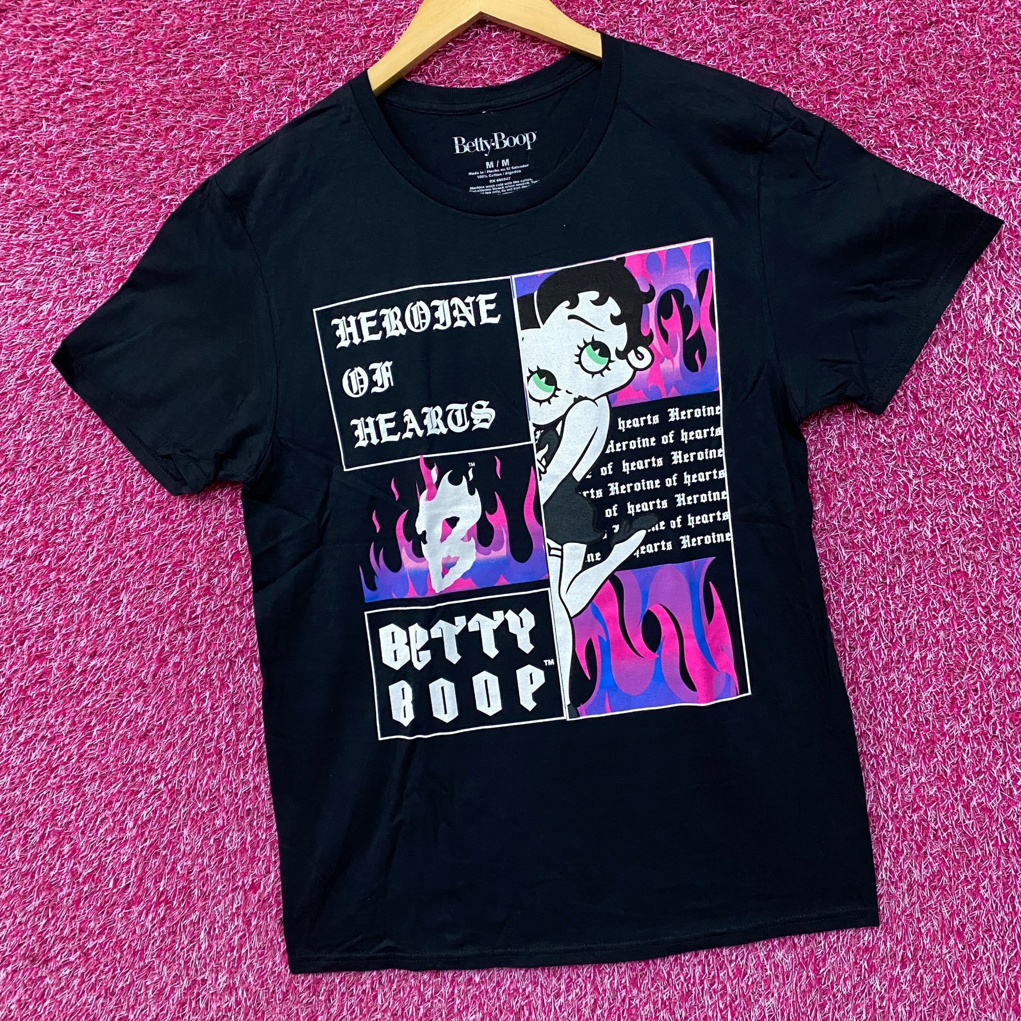 Other Betty Boop Heroine Of Hearts Graphic Design T-Shirt Medium Size US M / EU 48-50 / 2 - 3 Thumbnail