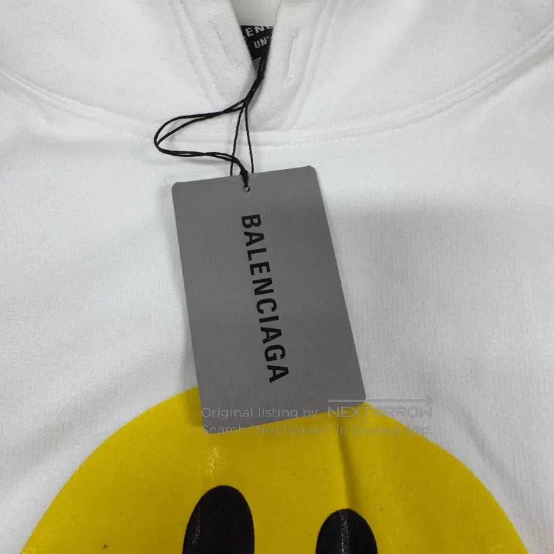Balenciaga Balenciaga Dissolving Smile Hoodie Size US XXS / EU 40 - 4 Thumbnail