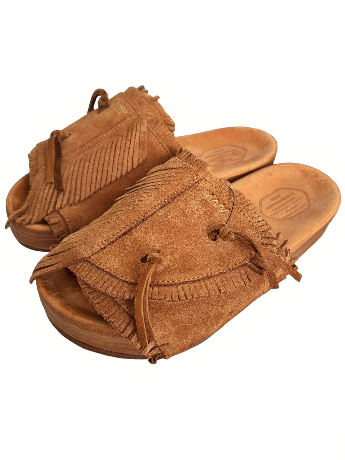 SzXS Shaman Brown Fringe Suede Christo