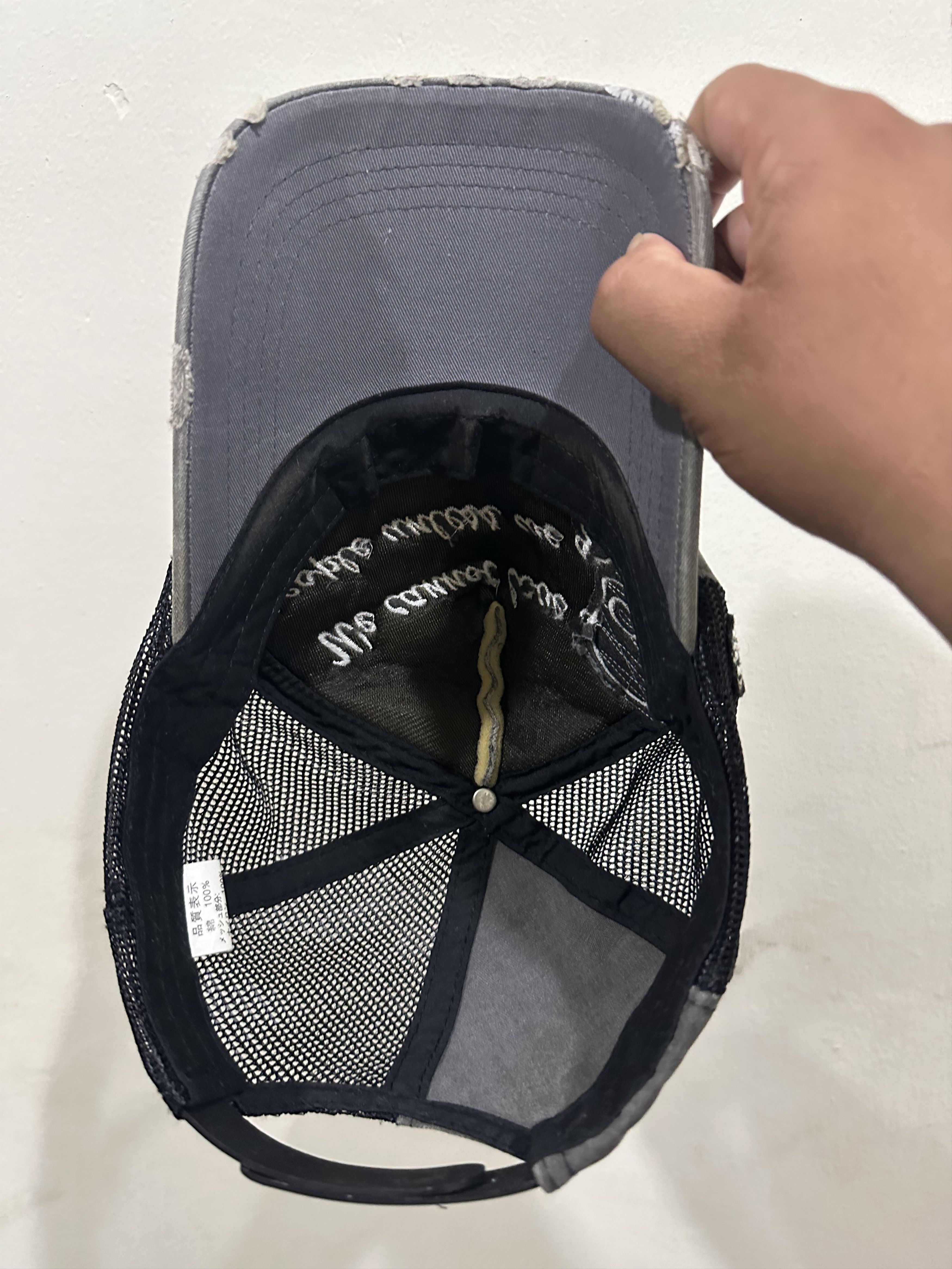 Japanese Brand VTG Skull Trucker Hat Size ONE SIZE - 5 Thumbnail