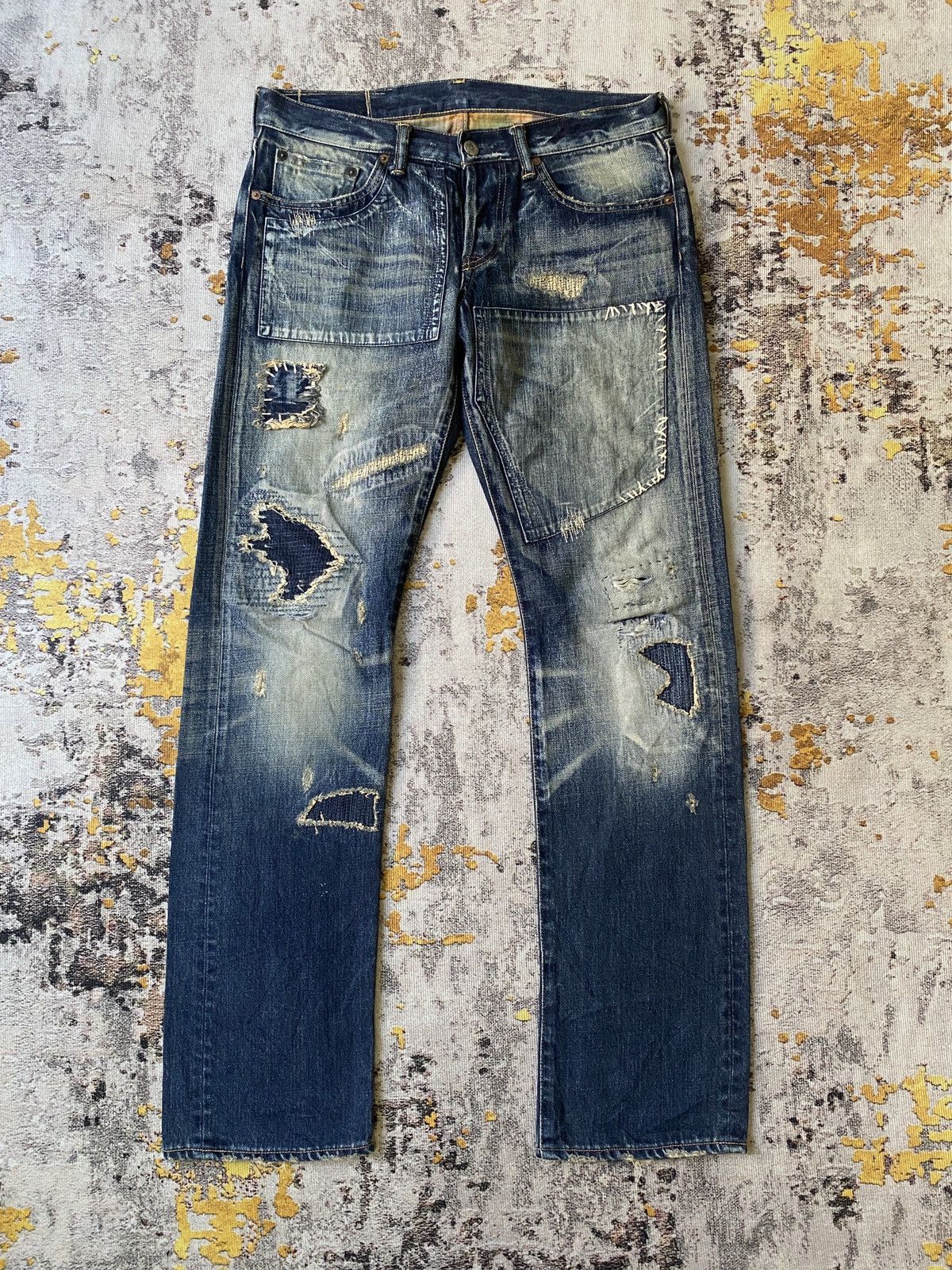 Kapital Vintage Eternal Japan Patchwork Boro Design Kapital Denim Size US 31 - 3 Thumbnail