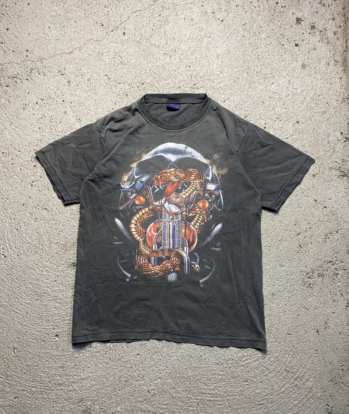 Vintage Vintage t-shirt american grey acid wash washed oversized Size US M / EU 48-50 / 2 - 1 Thumbnail