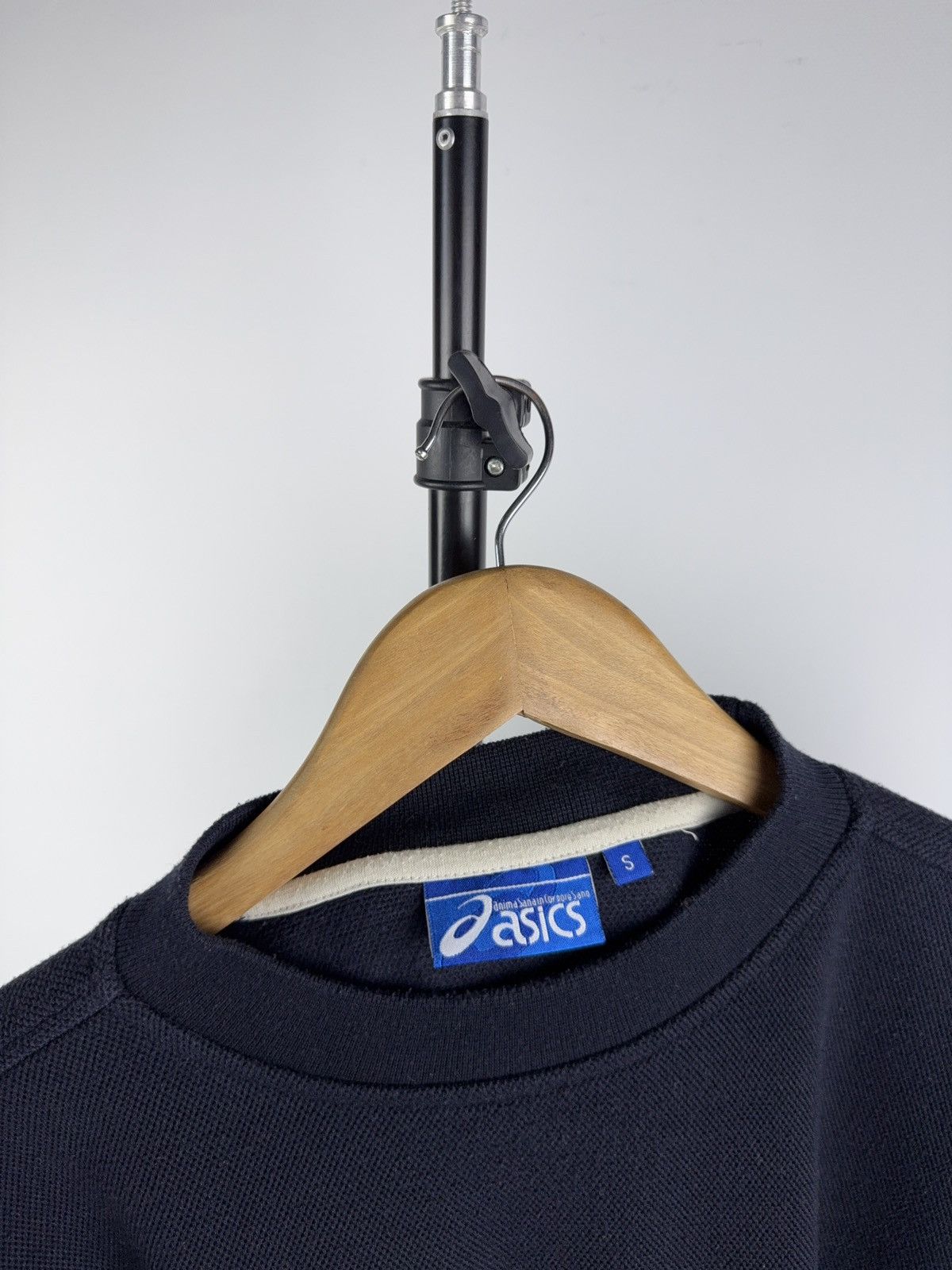 Asics Vintage 90s Retro Asics Retro Crewneck Sweatshirt Navy Size US S / EU 44-46 / 1 - 8 Thumbnail