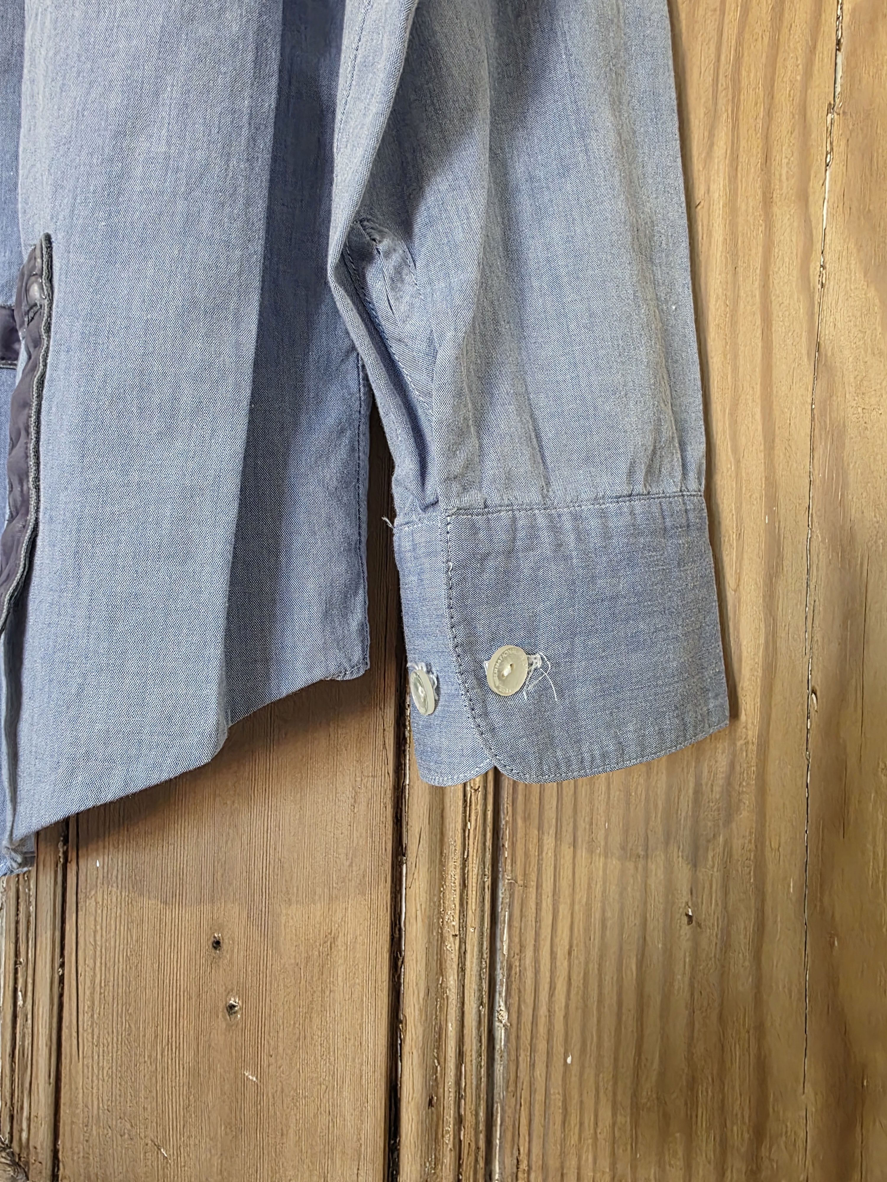 Visvim Visvim Tape Shirt Blue Size US M / EU 48-50 / 2 - 7 Thumbnail