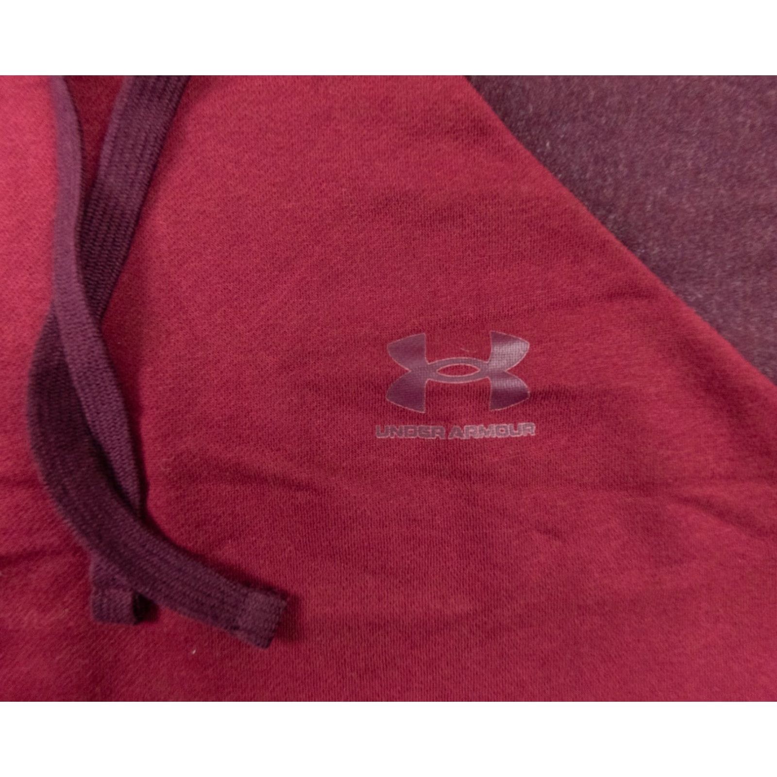 Under Armour Under Armour Adult Hooded Sweatshirt Mens Medium Red Pullover Raglan Shirt Color Red Logo Nike Size US M / EU 48-50 / 2 - 3 Thumbnail