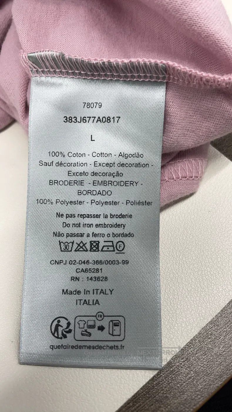 Dior Dior Pink simple stroke drawing puppy print round neck sho Size US L / EU 52-54 / 3 - 4 Thumbnail