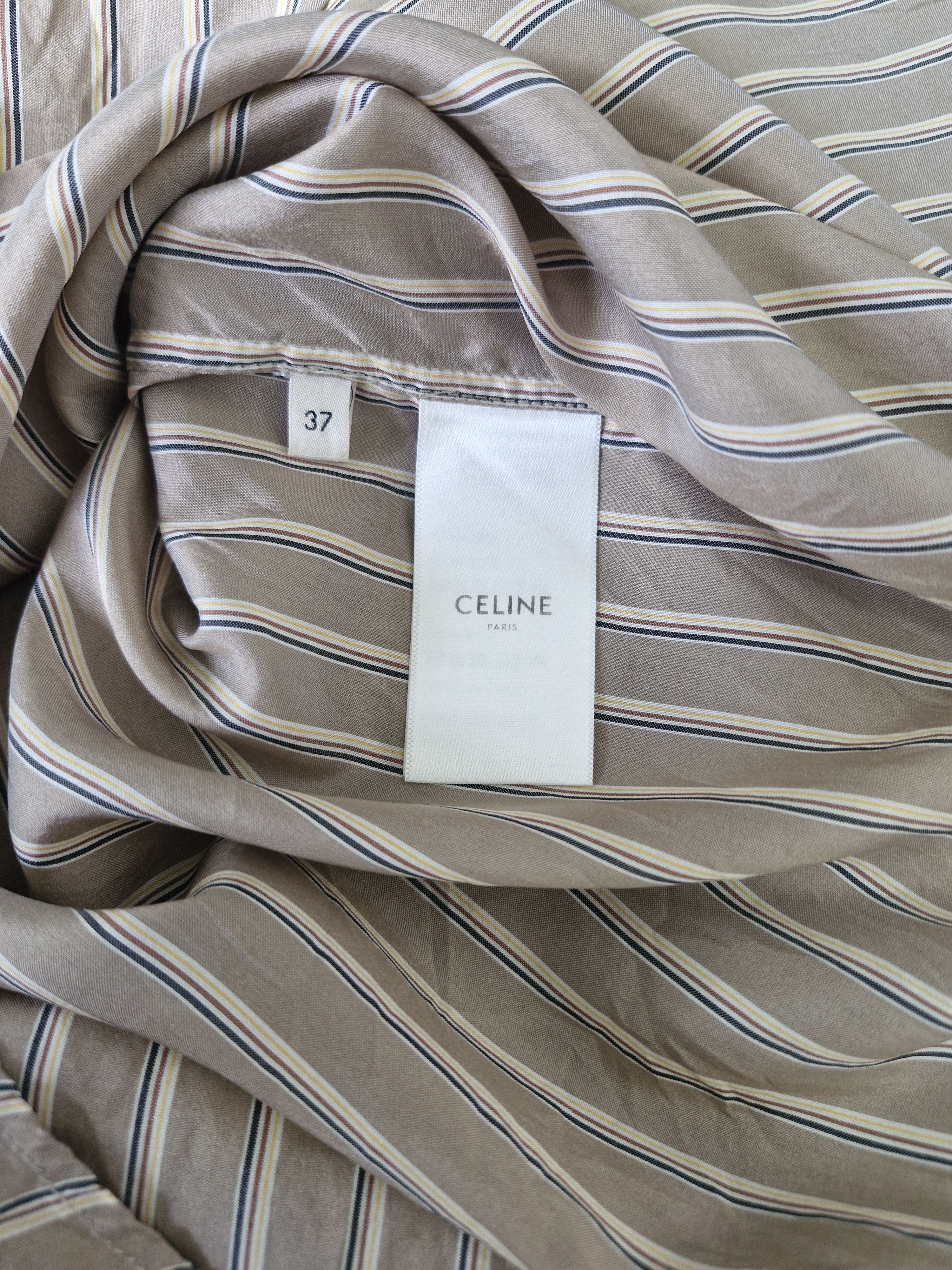 Saint Laurent Paris SS20 Stripe Silk Shirt Size US XS / EU 42 / 0 - 4 Thumbnail