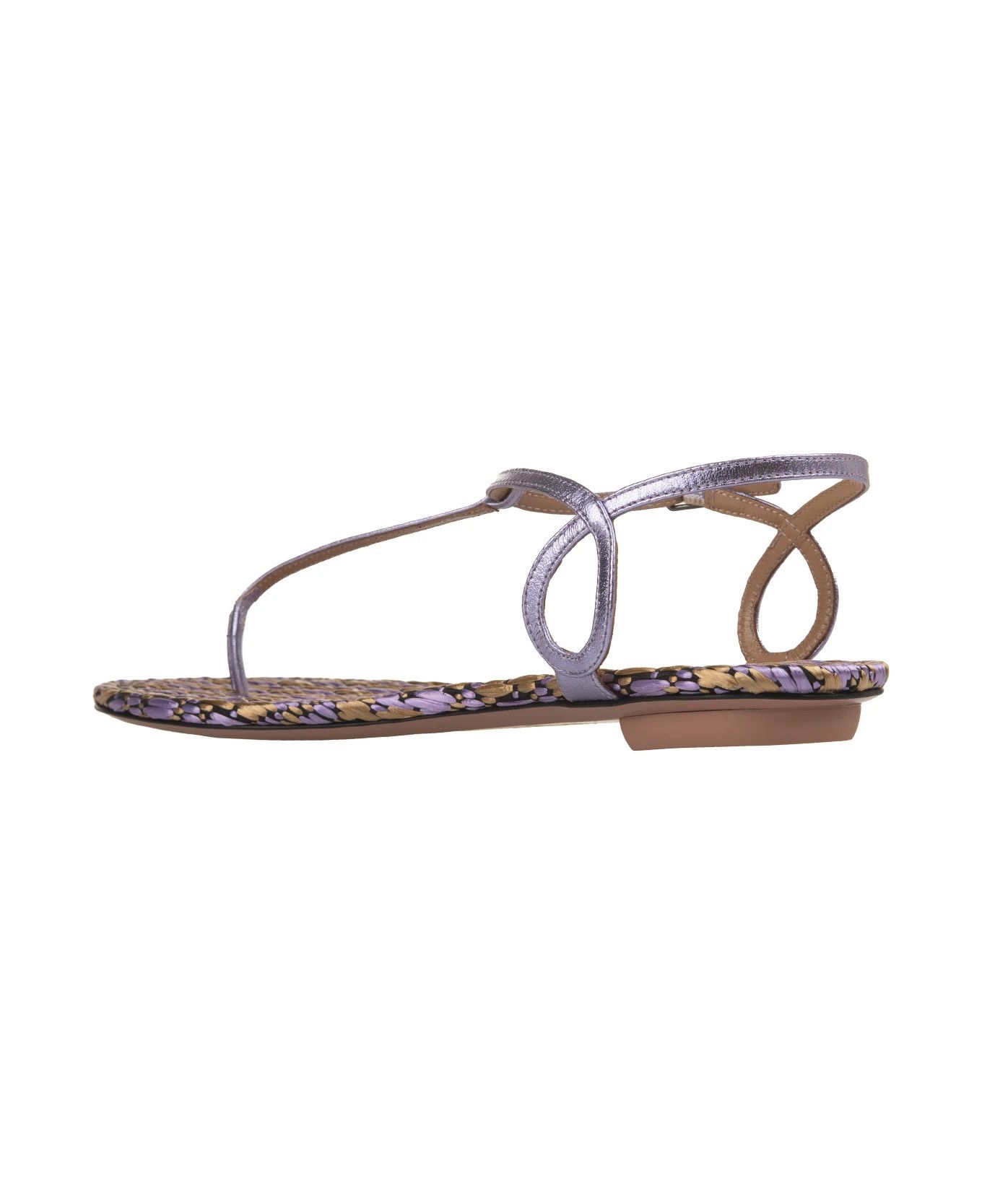 Aquazzura o1y0625 Ankle Strap Thong Sandals in Lilac Size US 8 / IT 38 - 2 Thumbnail
