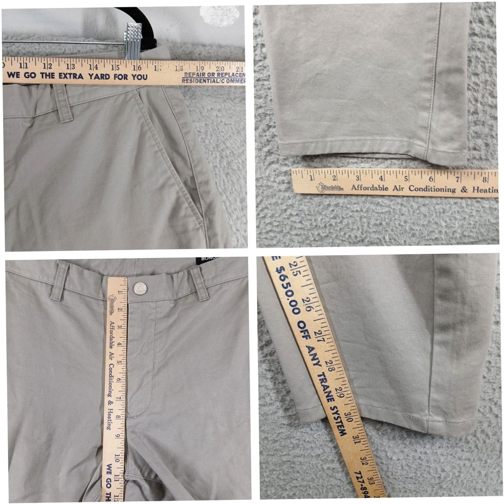 Bonobos Bonobos Chino Pants 34x30 Tan Beige Flat Front Pre-owned Slim Athletic Size US 34 / EU 50 - 5 Thumbnail