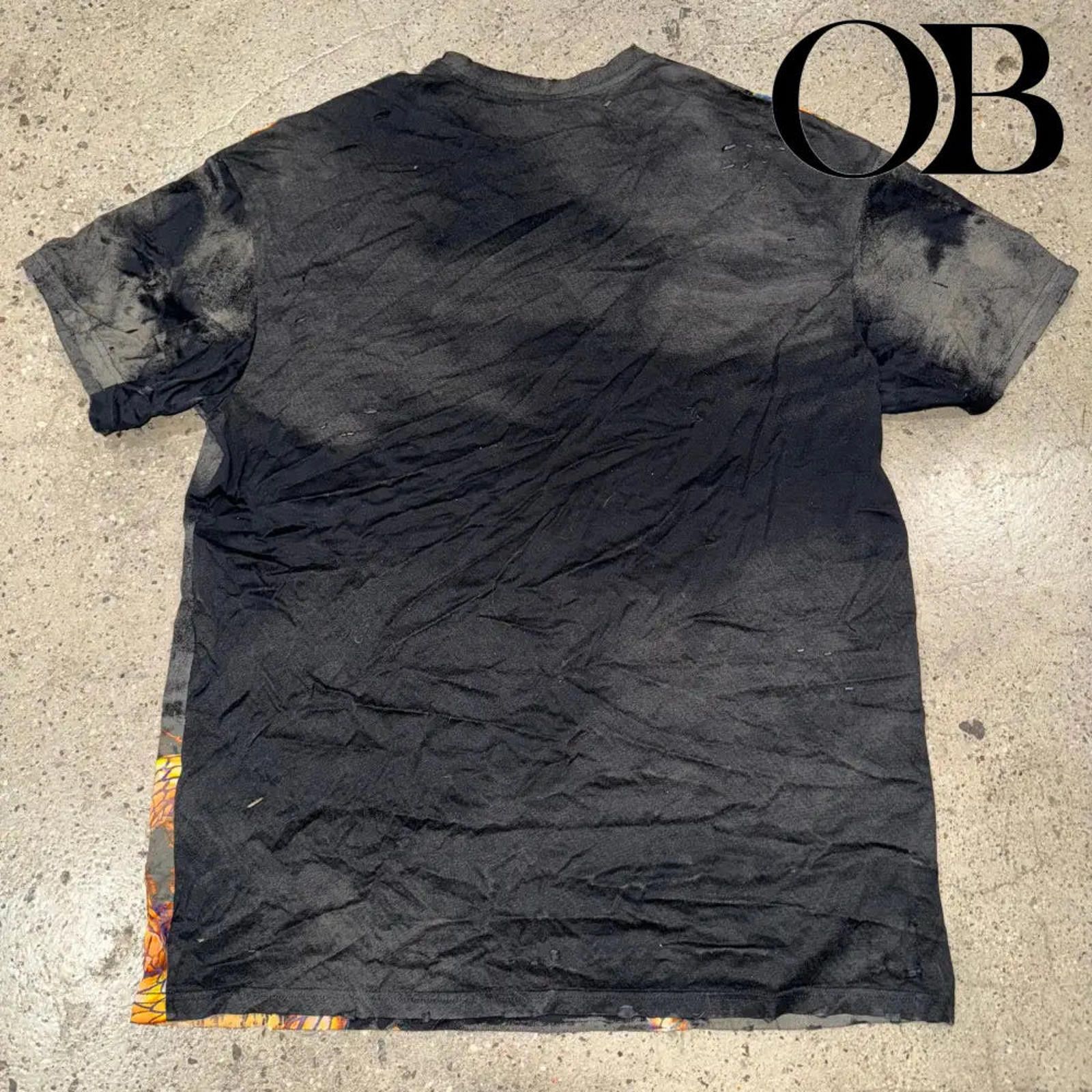 Balmain Balmain Distressed Graphic Tee Size US M / EU 48-50 / 2 - 2 Thumbnail