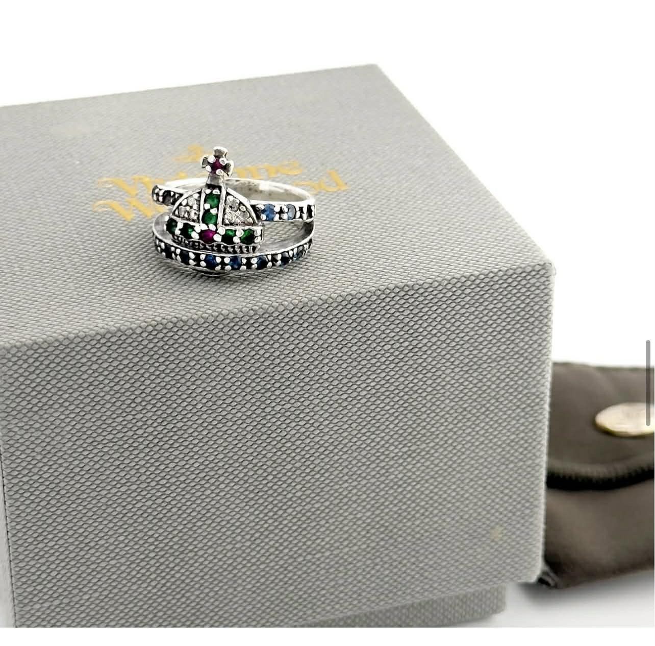 Vivienne Westwood Vivienne Westwood Multi-colour mini orb ring S925 Size ONE SIZE - 1 Thumbnail