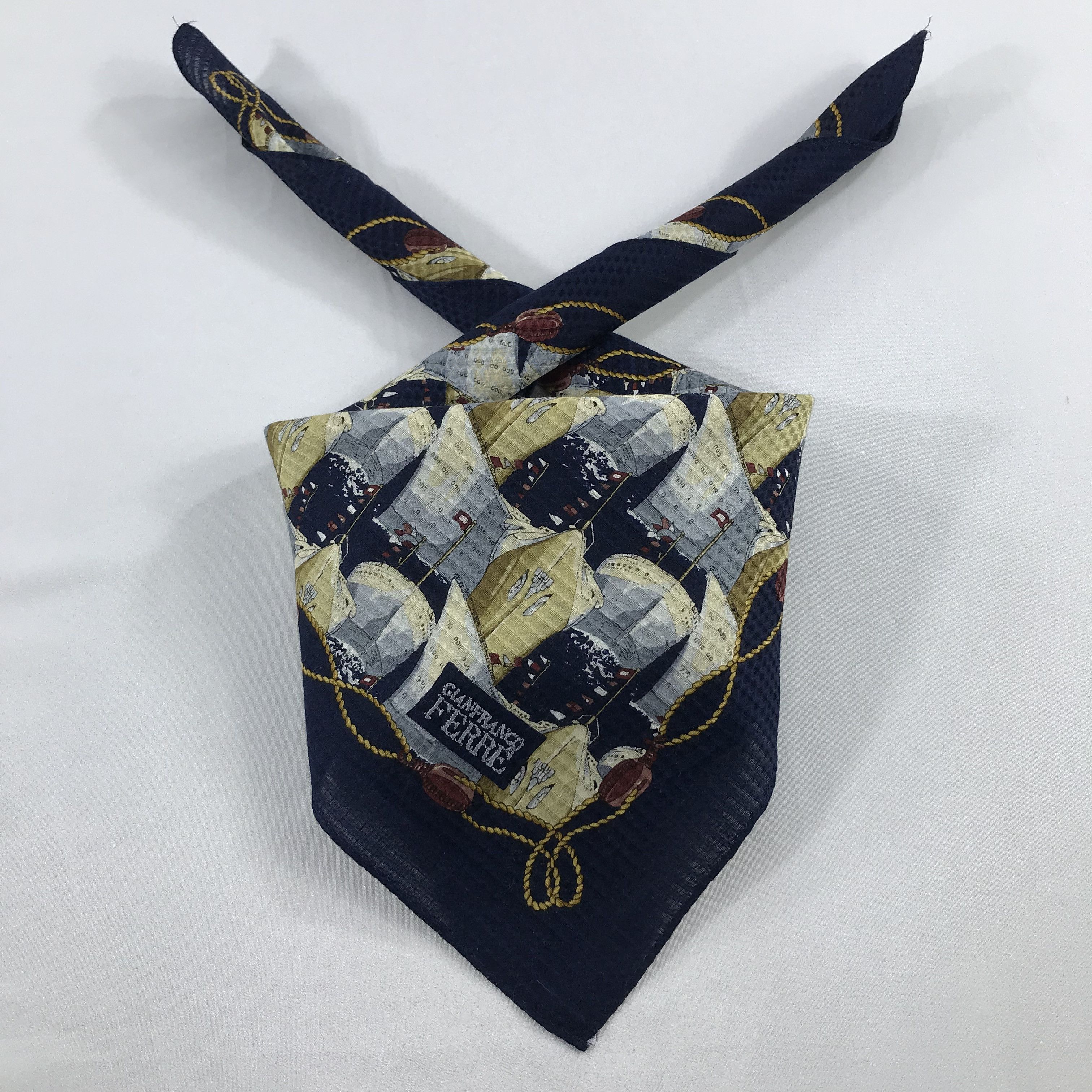 Gianfranco Ferre × Vintage Gianfranco Ferre Bandana / Handkerchief / Neckerchief -S1985 Size ONE SIZE - 3 Thumbnail