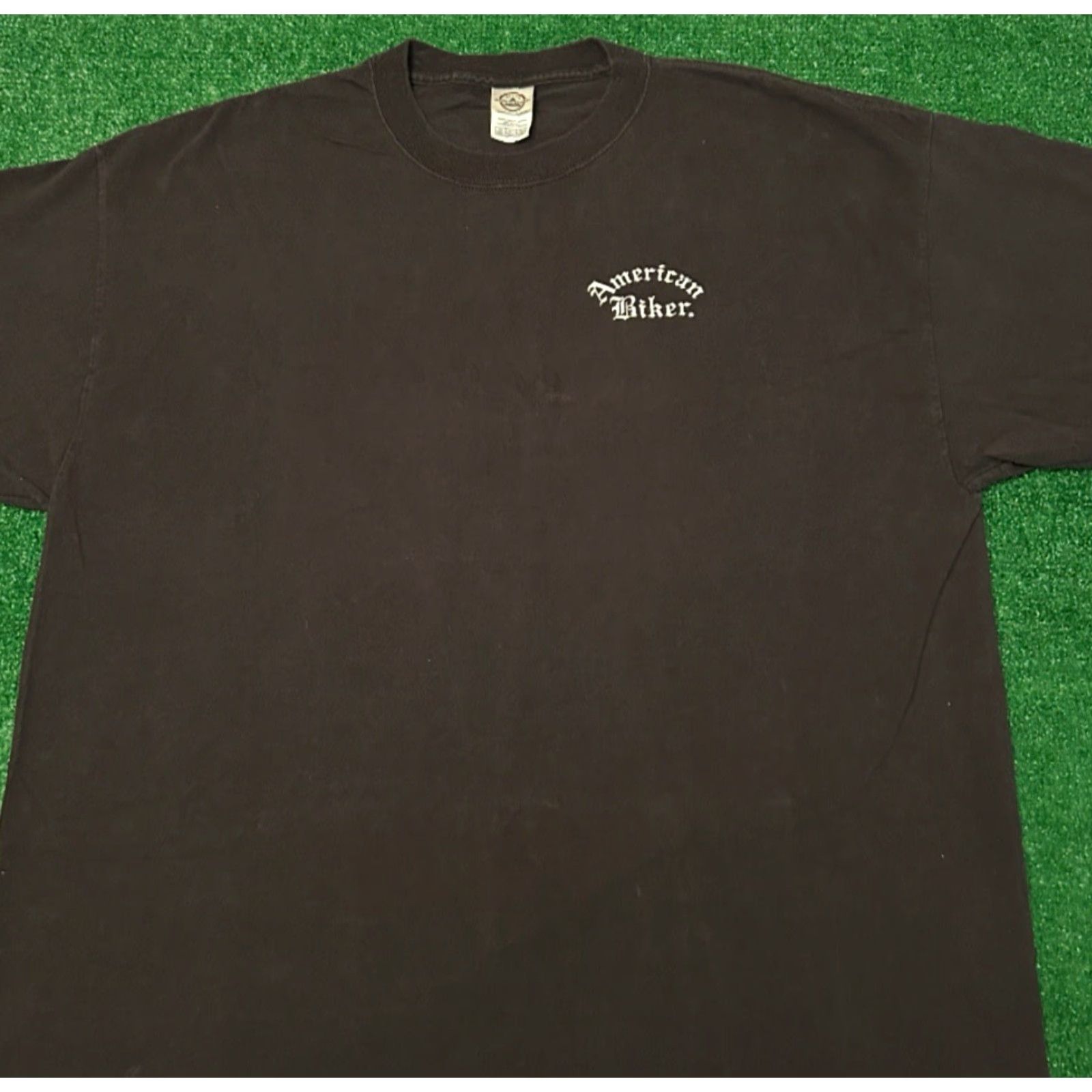 Garage VINTAGE 90s Y2K American Biker Sexy Garage Pinup Girl VTG Shirt Mens XX L Black Short Sleeve T-Shirt Size US XXL / EU 58 / 5 - 2 Thumbnail
