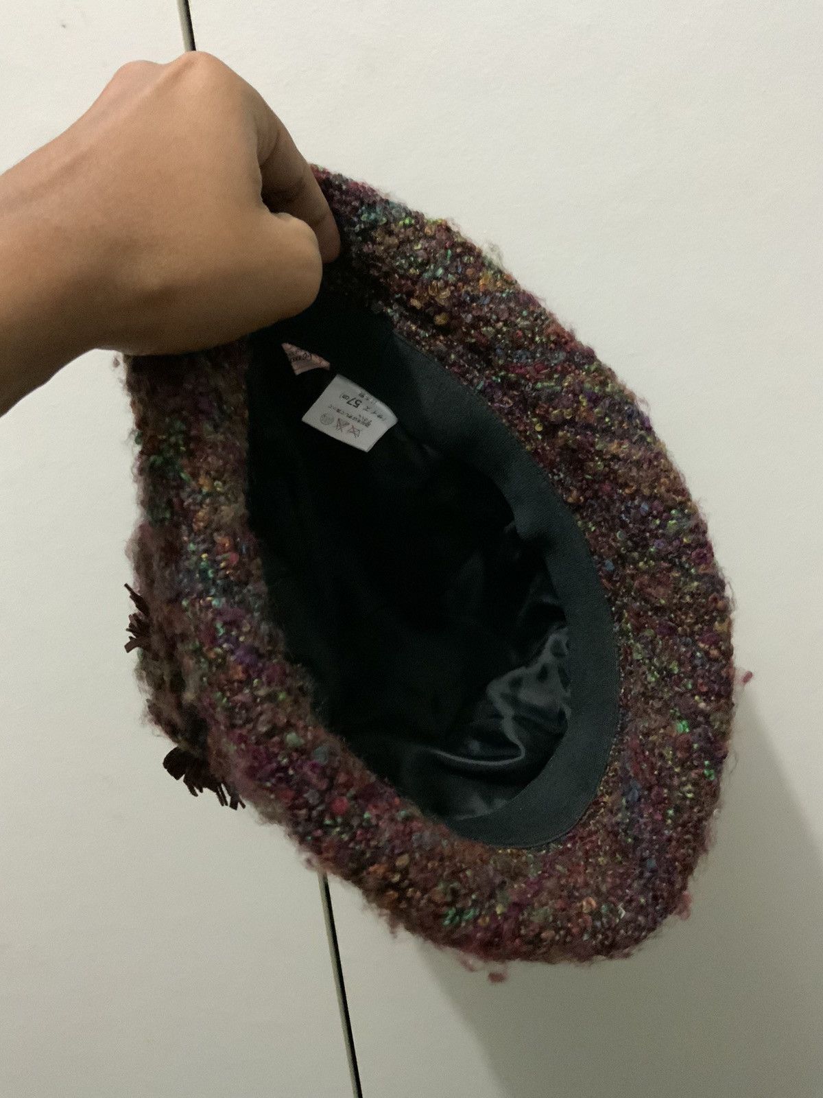 Japanese Brand Femne Rose Fur Maroon Japan Made Bucket Hat Size ONE SIZE - 8 Thumbnail