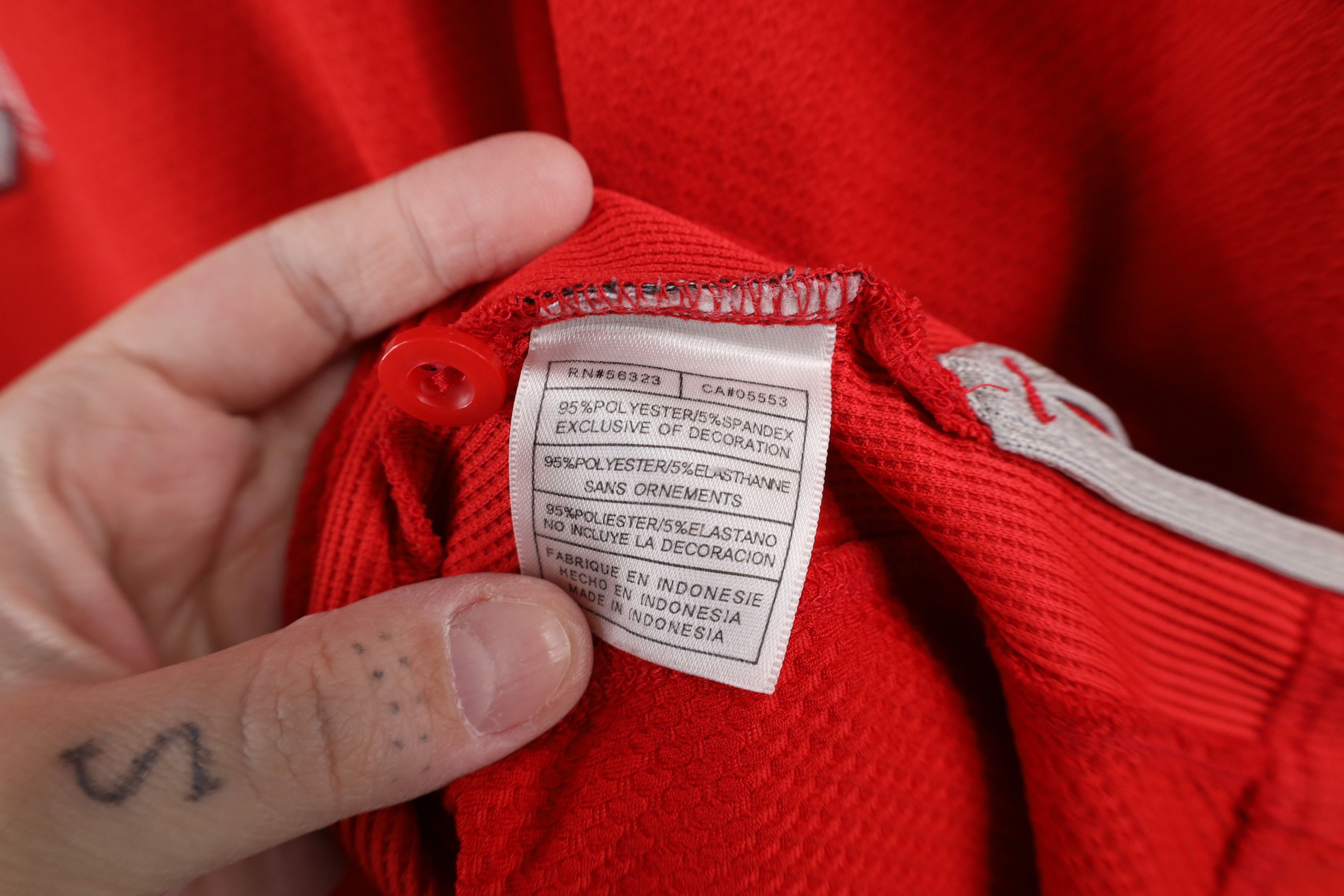 Nike × Vintage Vintage Nike Mini Swoosh Ohio State University Polo Shirt Size US L / EU 52-54 / 3 - 11 Thumbnail