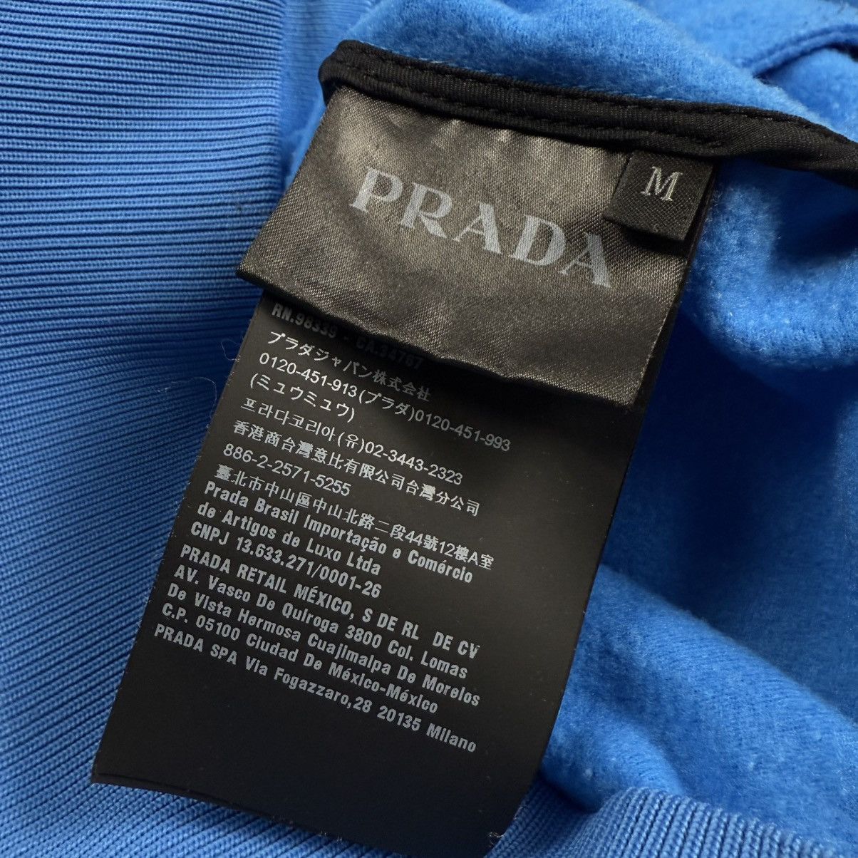 Prada Prada Milano Triangle Logo Zip Track ‘Blue/Black’ Jacket Size US M / EU 48-50 / 2 - 10 Thumbnail
