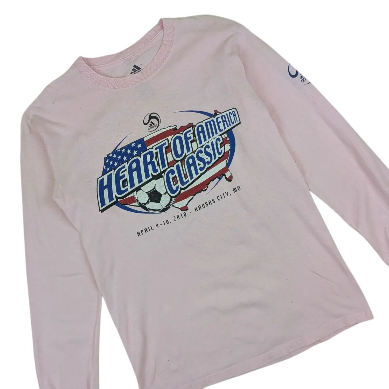 Adidas ADIDAS 2010 Heart Of America MLS Soccer Long Sleeve T-Shirt Size US S / EU 44-46 / 1 - 3 Thumbnail