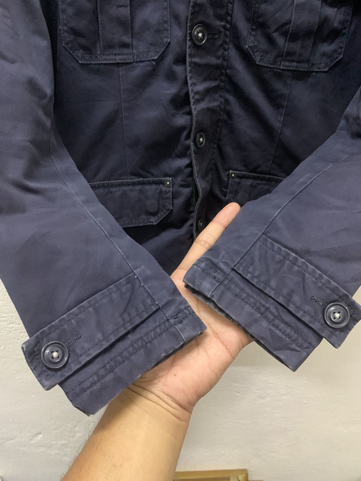 Japanese Brand × Napapijri Napapijri Sun Faded Multipocket Distressed Hooded Jacket Size US M / EU 48-50 / 2 - 9 Thumbnail