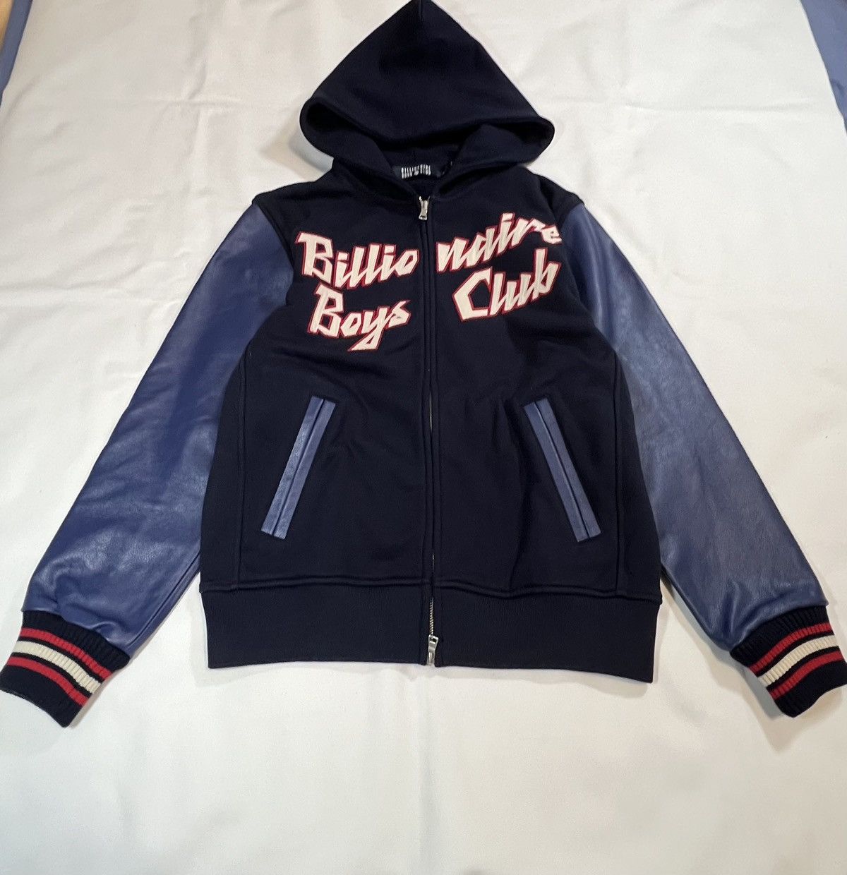 Billionaire Boys Club Leather sleeve zip up jacket S Size US S / EU 44-46 / 1 - 1 Thumbnail
